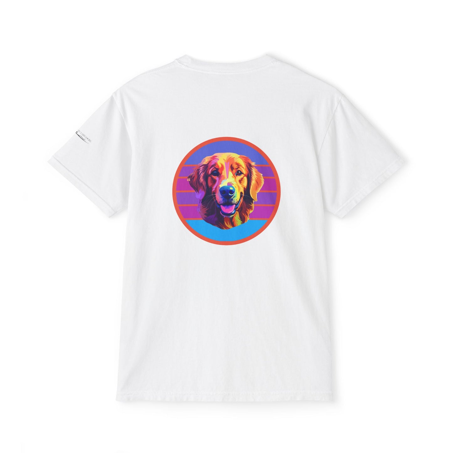 Golden Retriever sunset