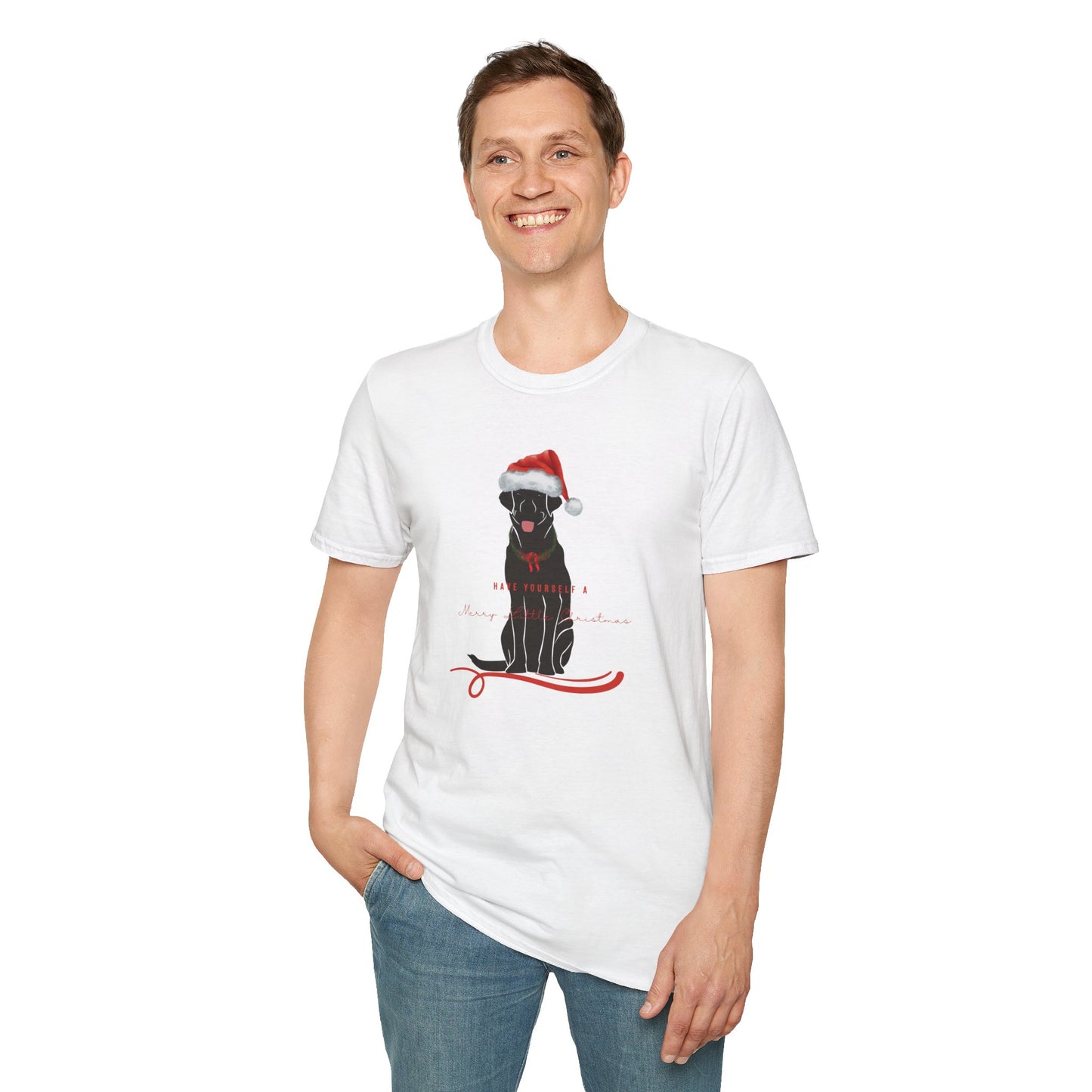Have Yourself A Merry Little Christmas, black Labrador