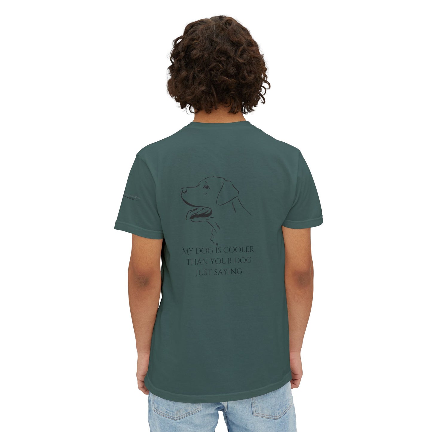 My dog is smarter than yours, just saying, Island Labradors, Pocket, T-Shirt