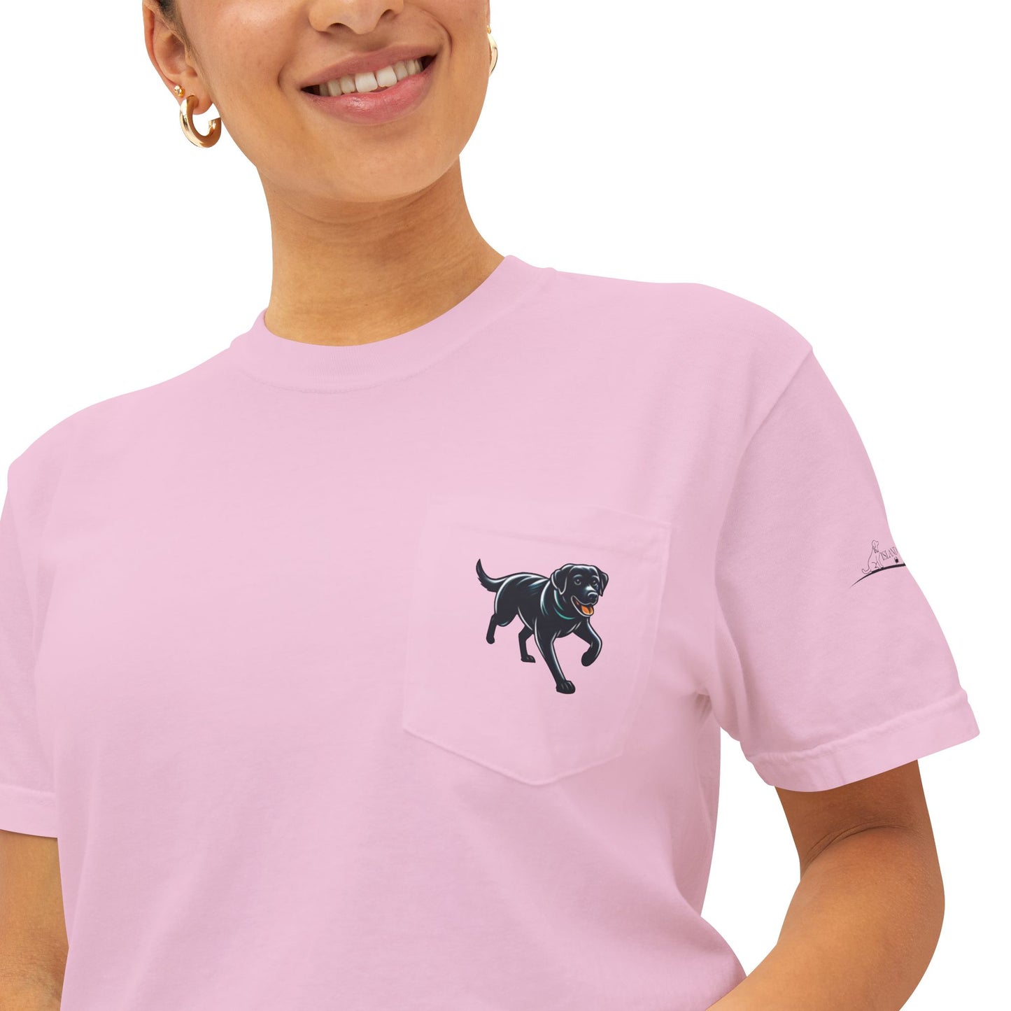 My dog is smarter than yours, just saying, Island Labradors, Pocket, T-Shirt