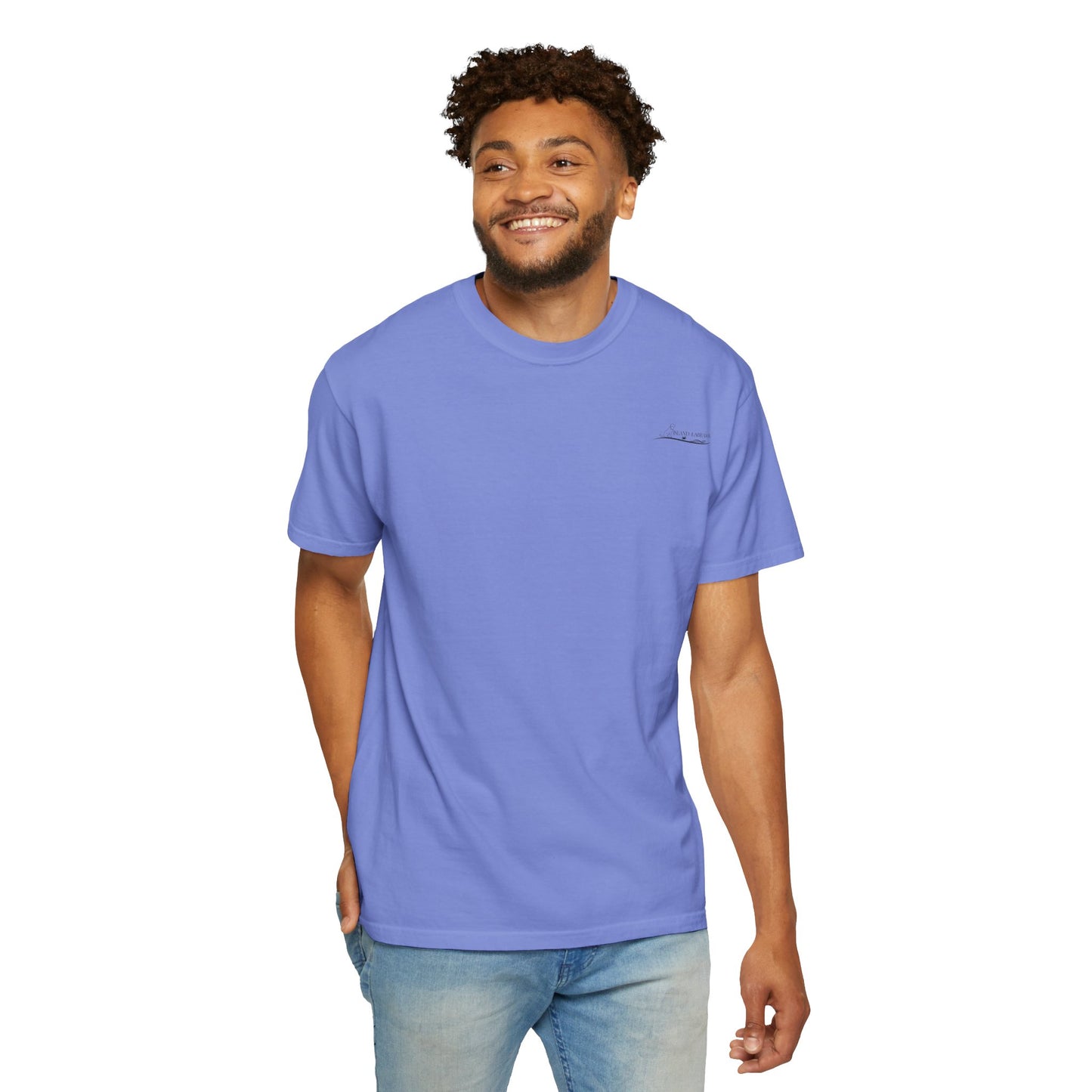 Jetty’s Adventures, Beach Bound, two labs , Unisex Garment-Dyed T-shirt