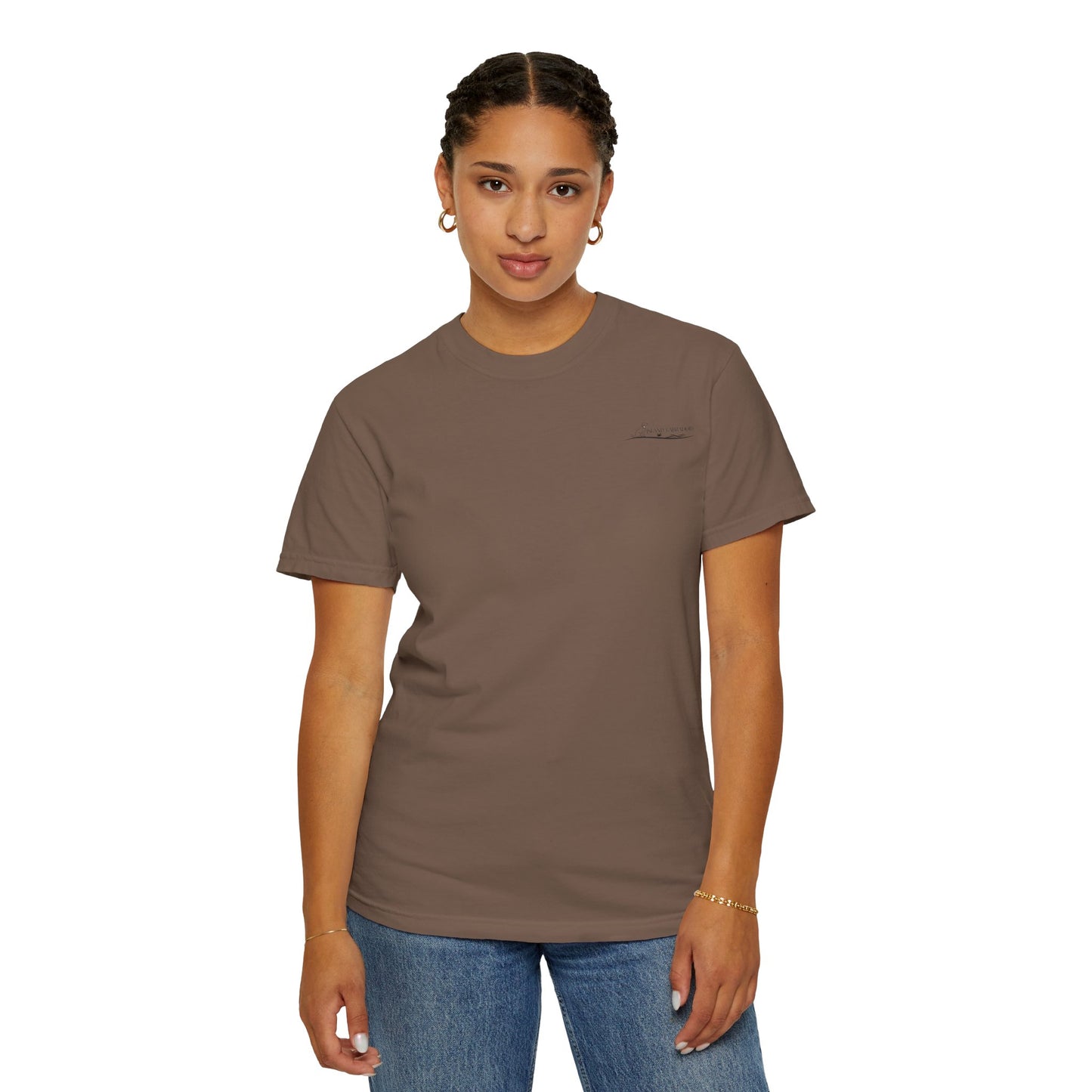 Jetty’s Adventures, Beach Bound, two labs , Unisex Garment-Dyed T-shirt