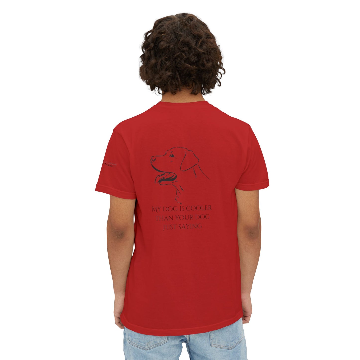 My dog is smarter than yours, just saying, Island Labradors, Pocket, T-Shirt