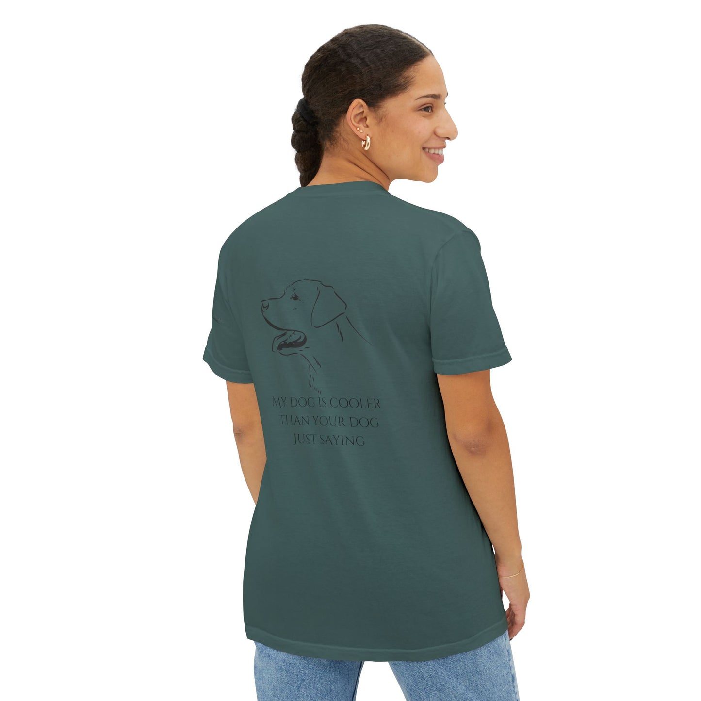 My dog is smarter than yours, just saying, Island Labradors, Pocket, T-Shirt