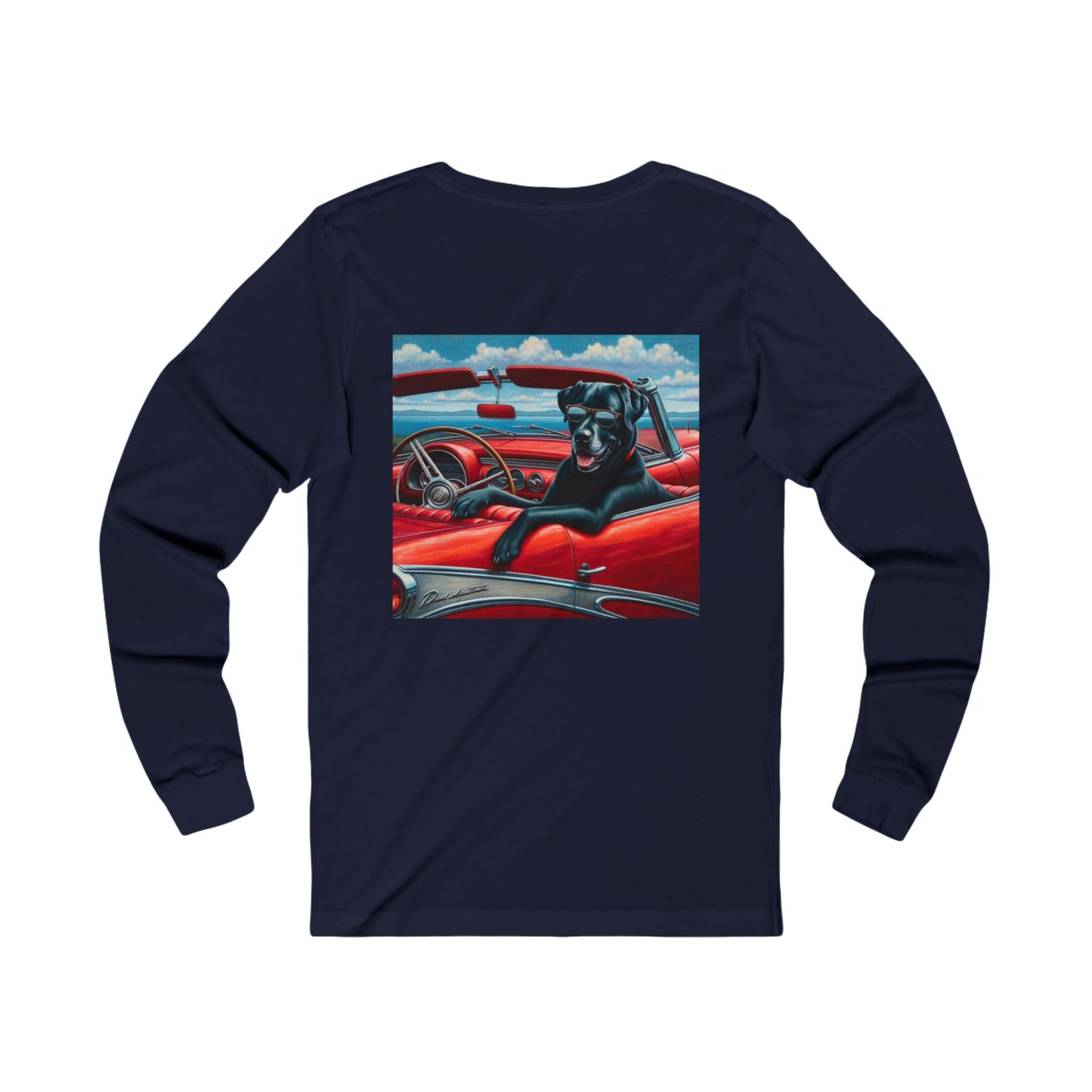Black Lab Classic, 1950's, Unisex Jersey Long Sleeve Tee
