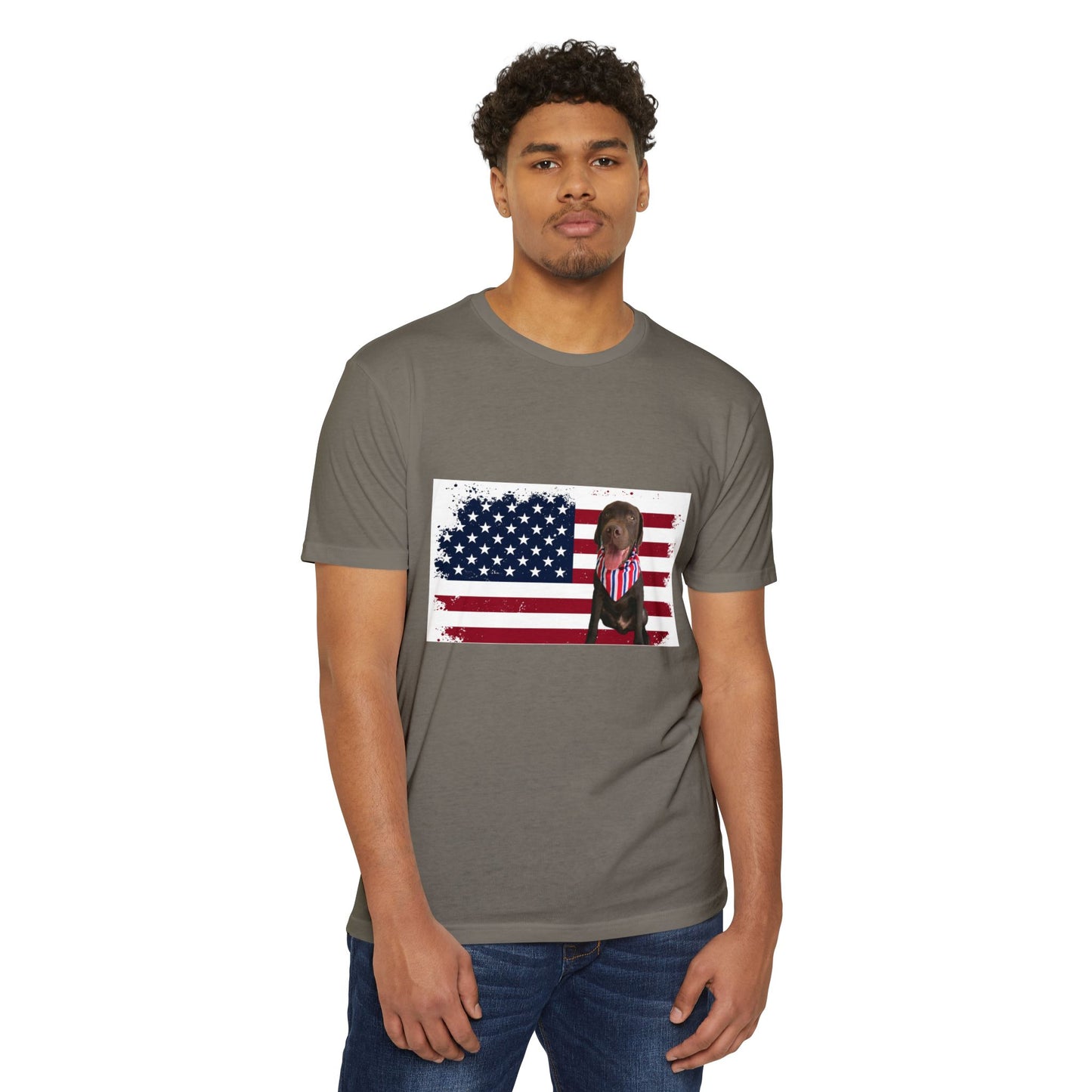 4Th Of July American dog t-shirt