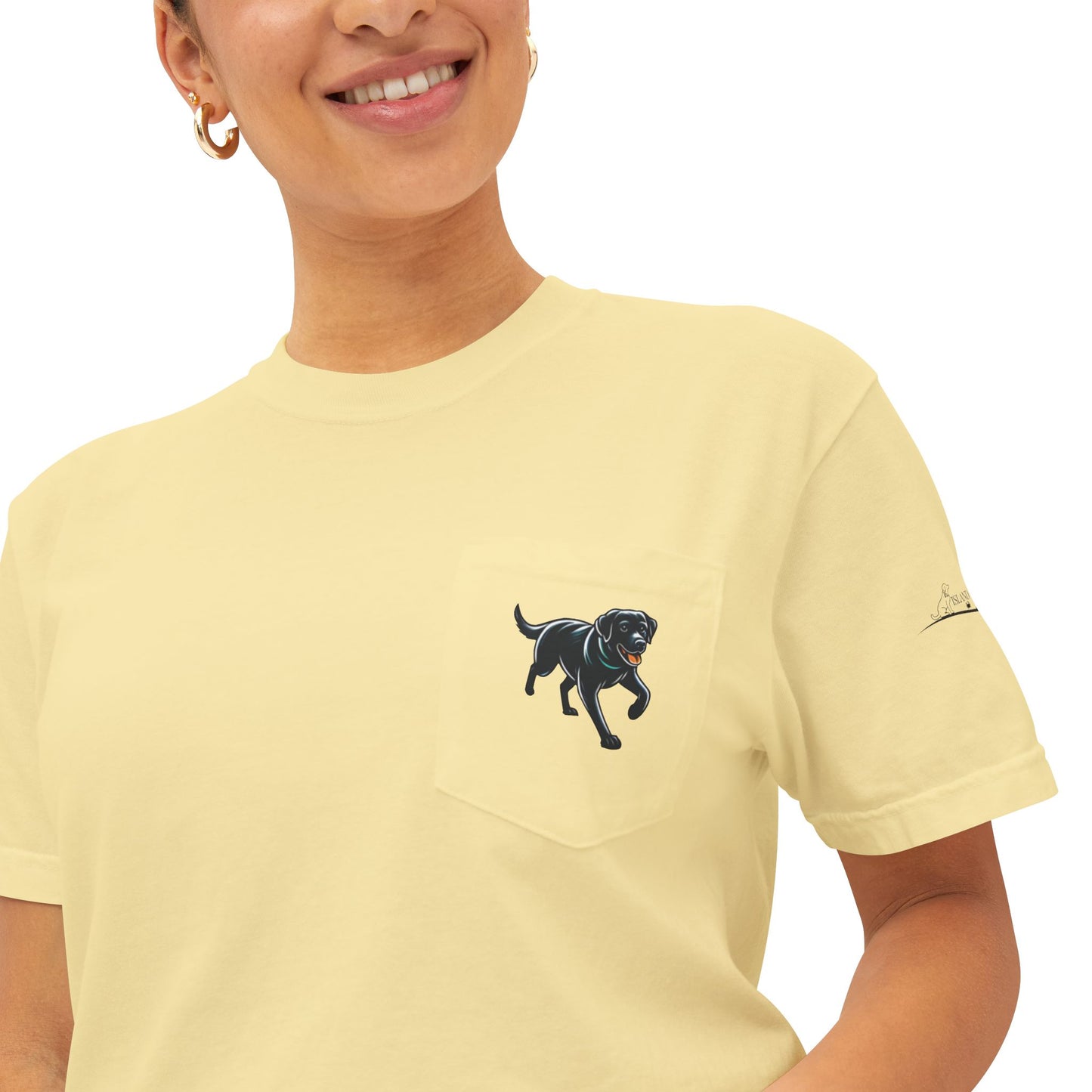 My dog is smarter than yours, just saying, Island Labradors, Pocket, T-Shirt