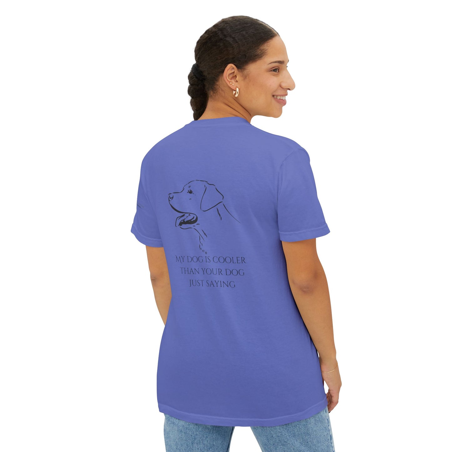 My dog is smarter than yours, just saying, Island Labradors, Pocket, T-Shirt