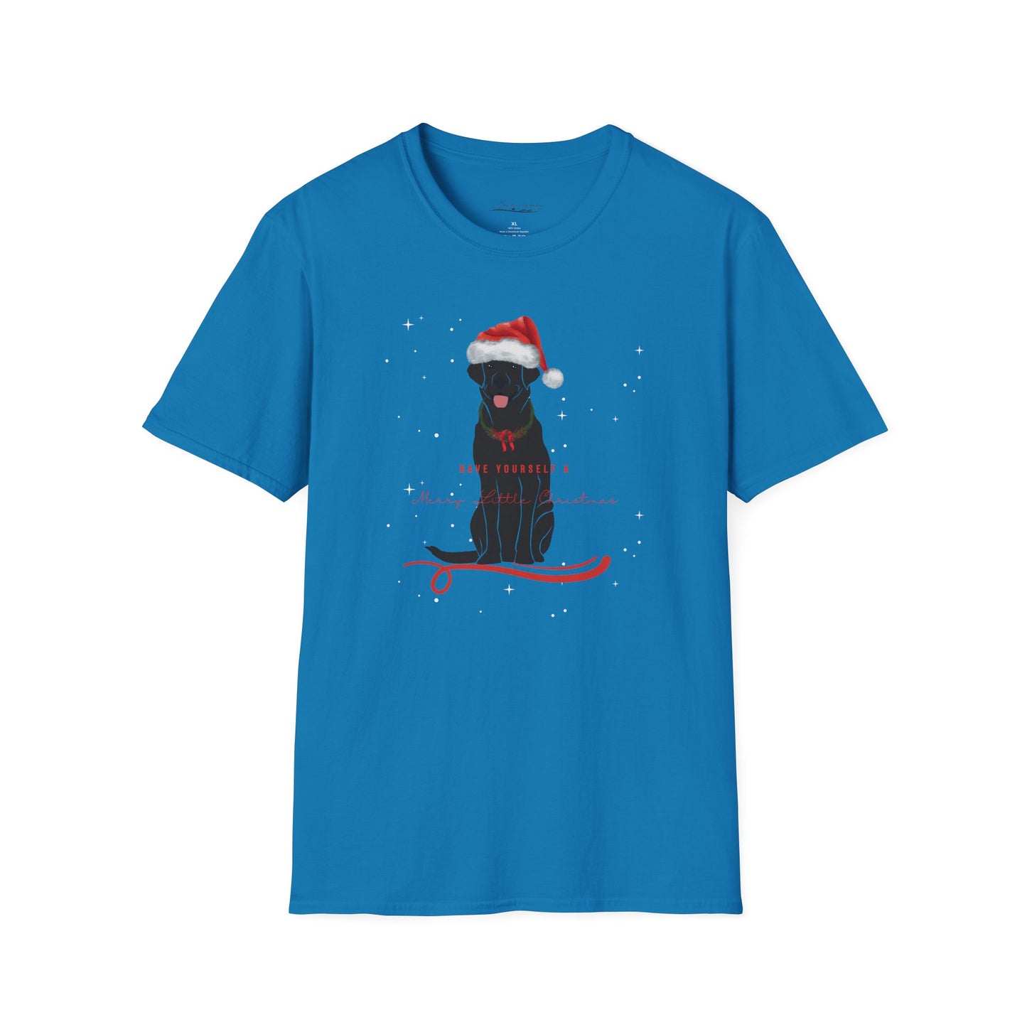 Have Yourself A Merry Little Christmas, black Labrador