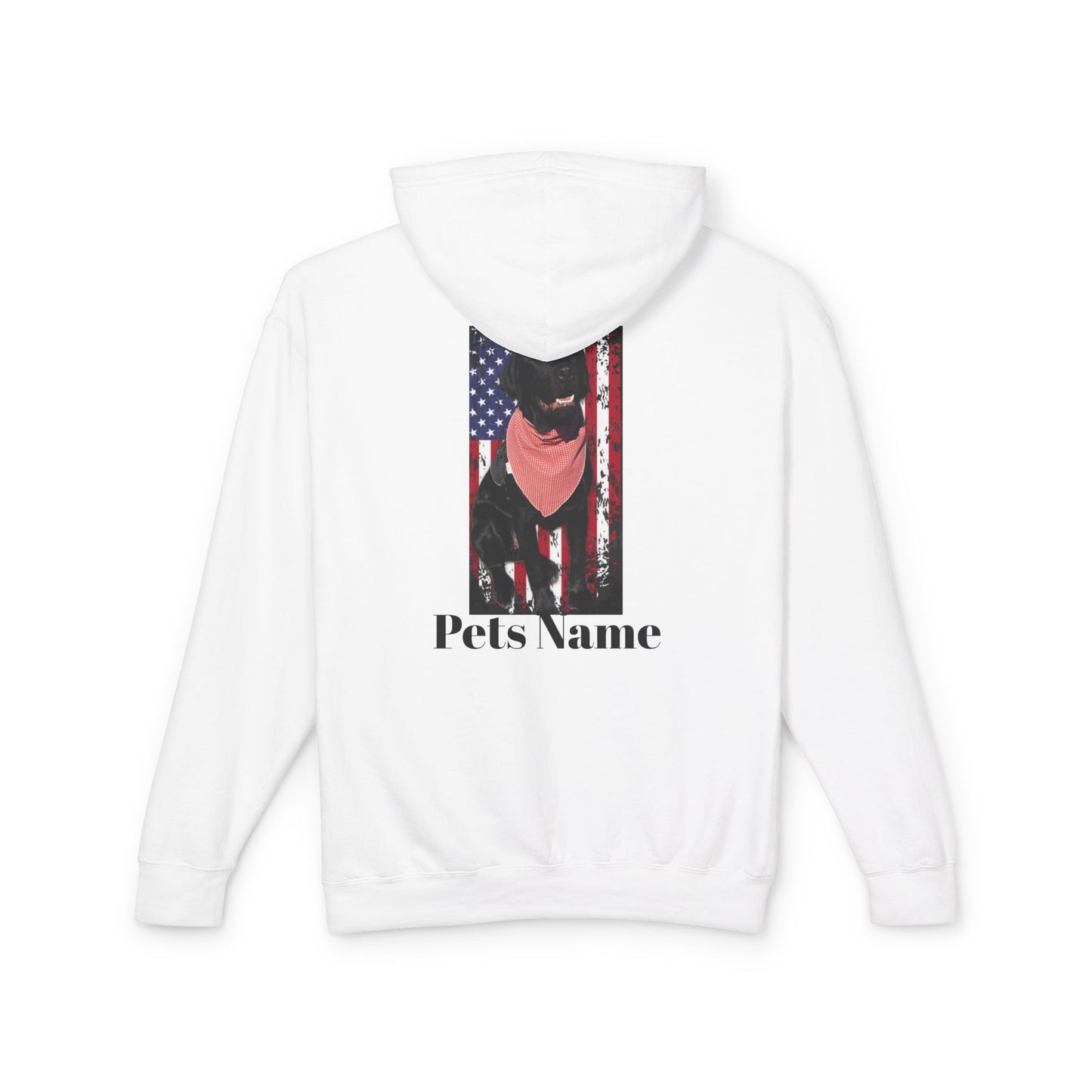 CUSTOMIZE, PERSONALIZE YOUR PETS PICTURE, YOUR PETS NAME, Labrador Flag
