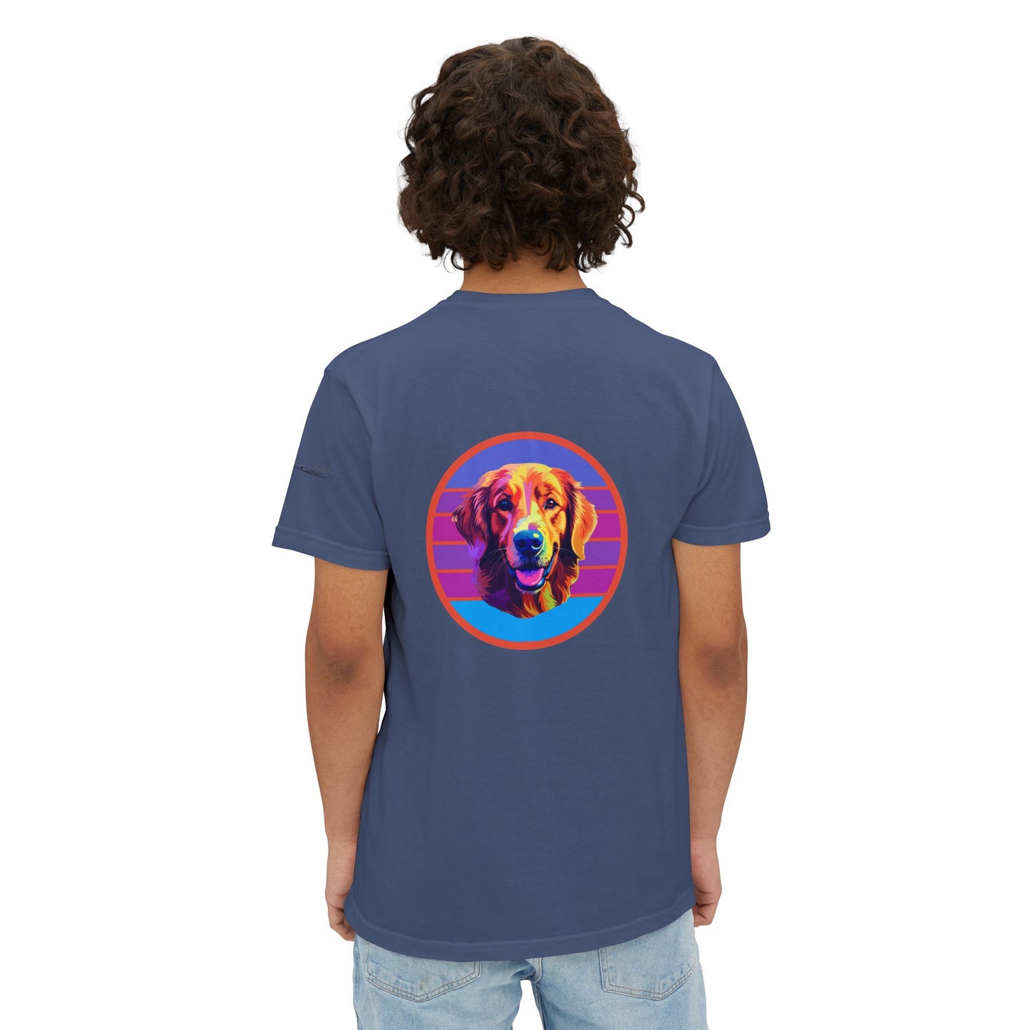 Golden Retriever sunset