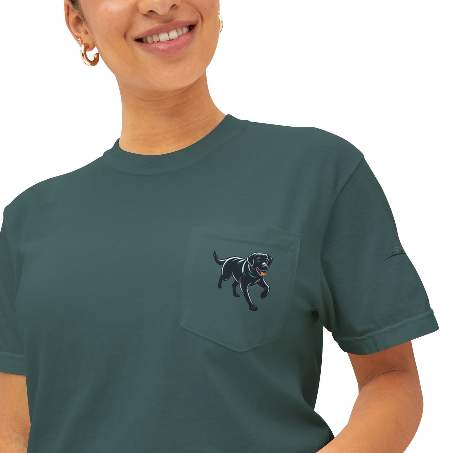 My dog is smarter than yours, just saying, Island Labradors, Pocket, T-Shirt