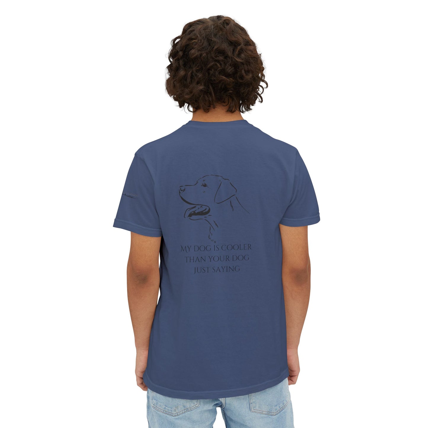 My dog is smarter than yours, just saying, Island Labradors, Pocket, T-Shirt