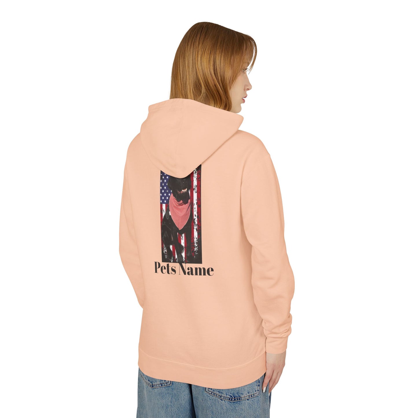 CUSTOMIZE, PERSONALIZE YOUR PETS PICTURE, YOUR PETS NAME, Labrador Flag