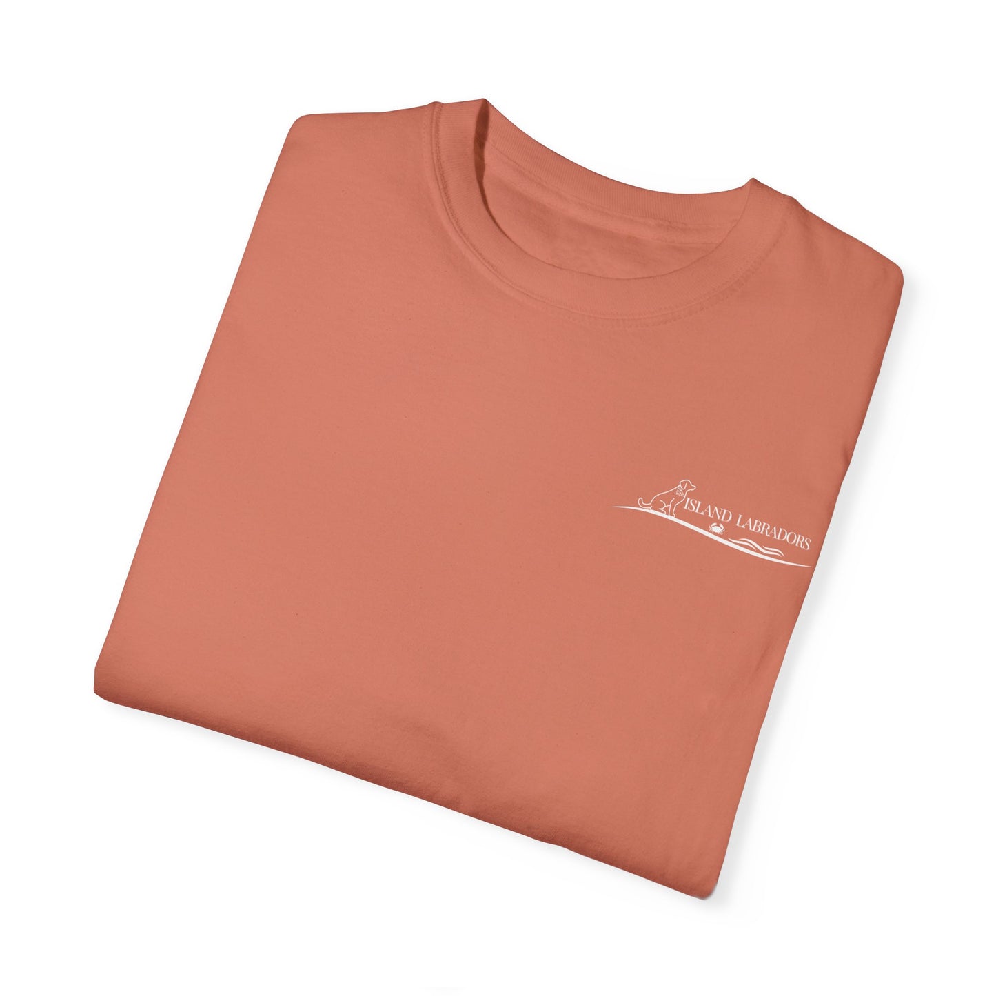 English Labrador print, Unisex Garment-Dyed T-shirt