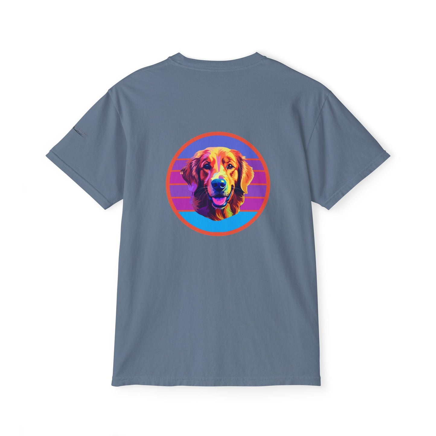 Golden Retriever sunset