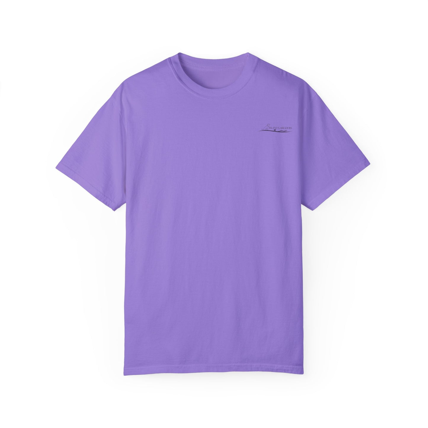 Jetty’s Adventures, Beach Bound, two labs , Unisex Garment-Dyed T-shirt