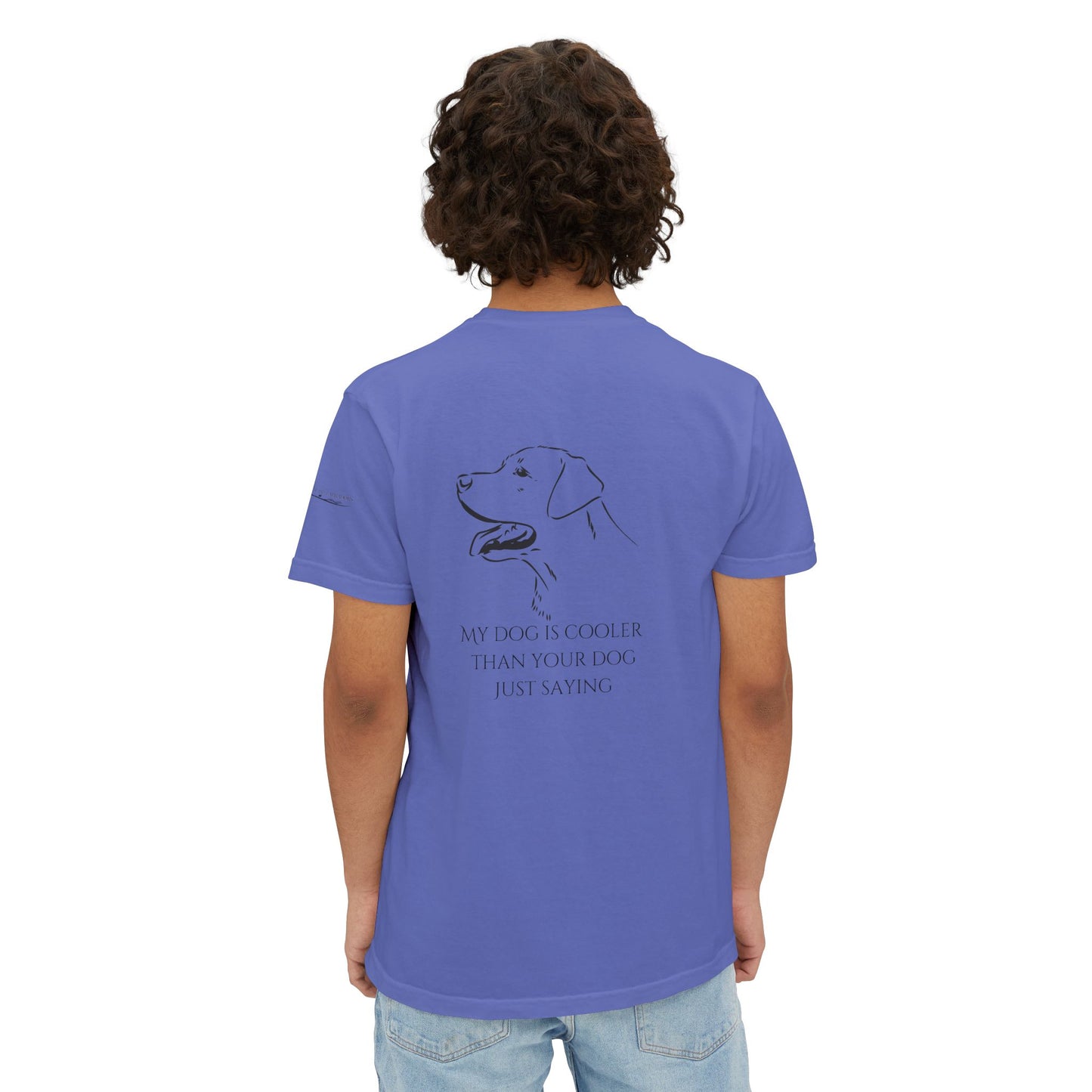 My dog is smarter than yours, just saying, Island Labradors, Pocket, T-Shirt