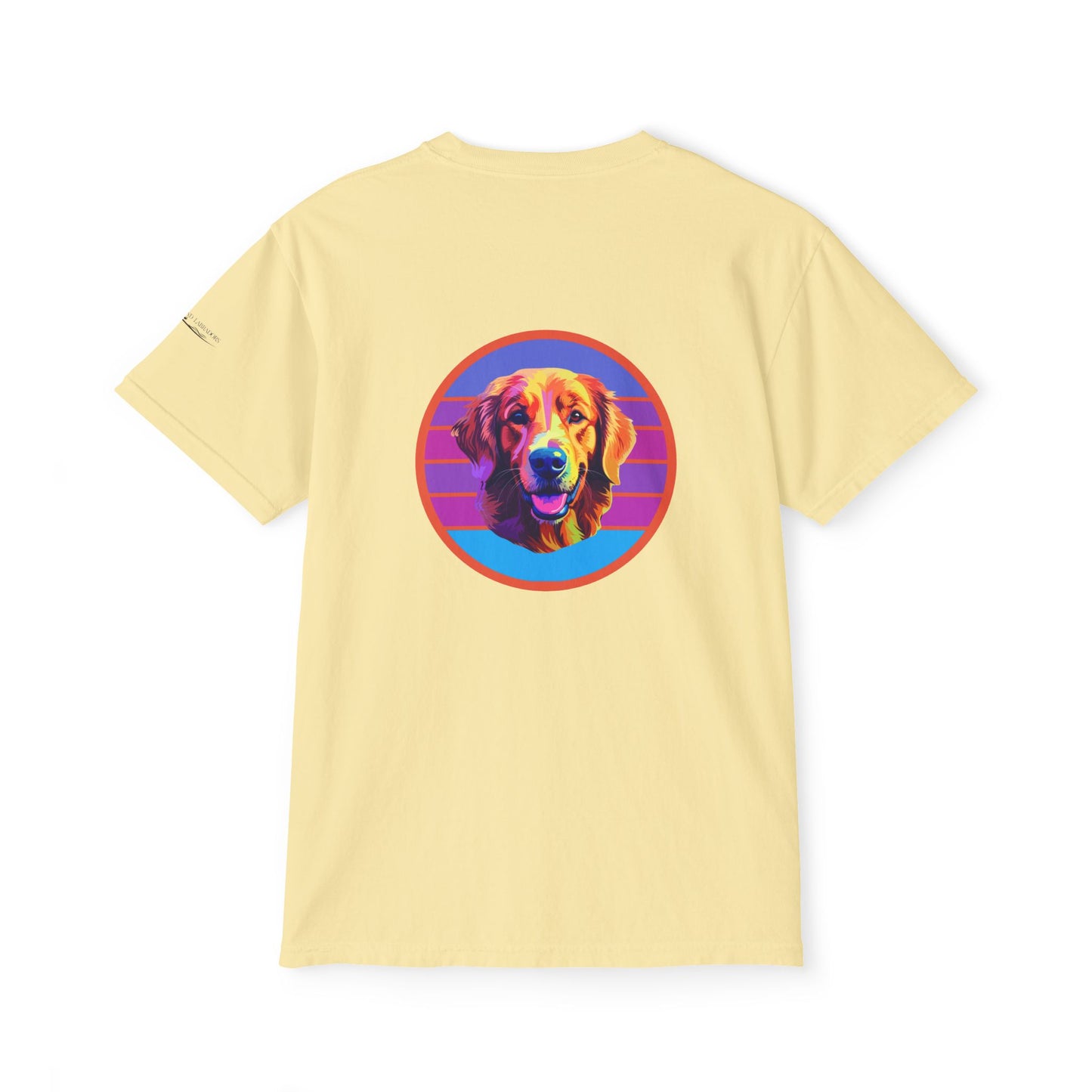 Golden Retriever sunset