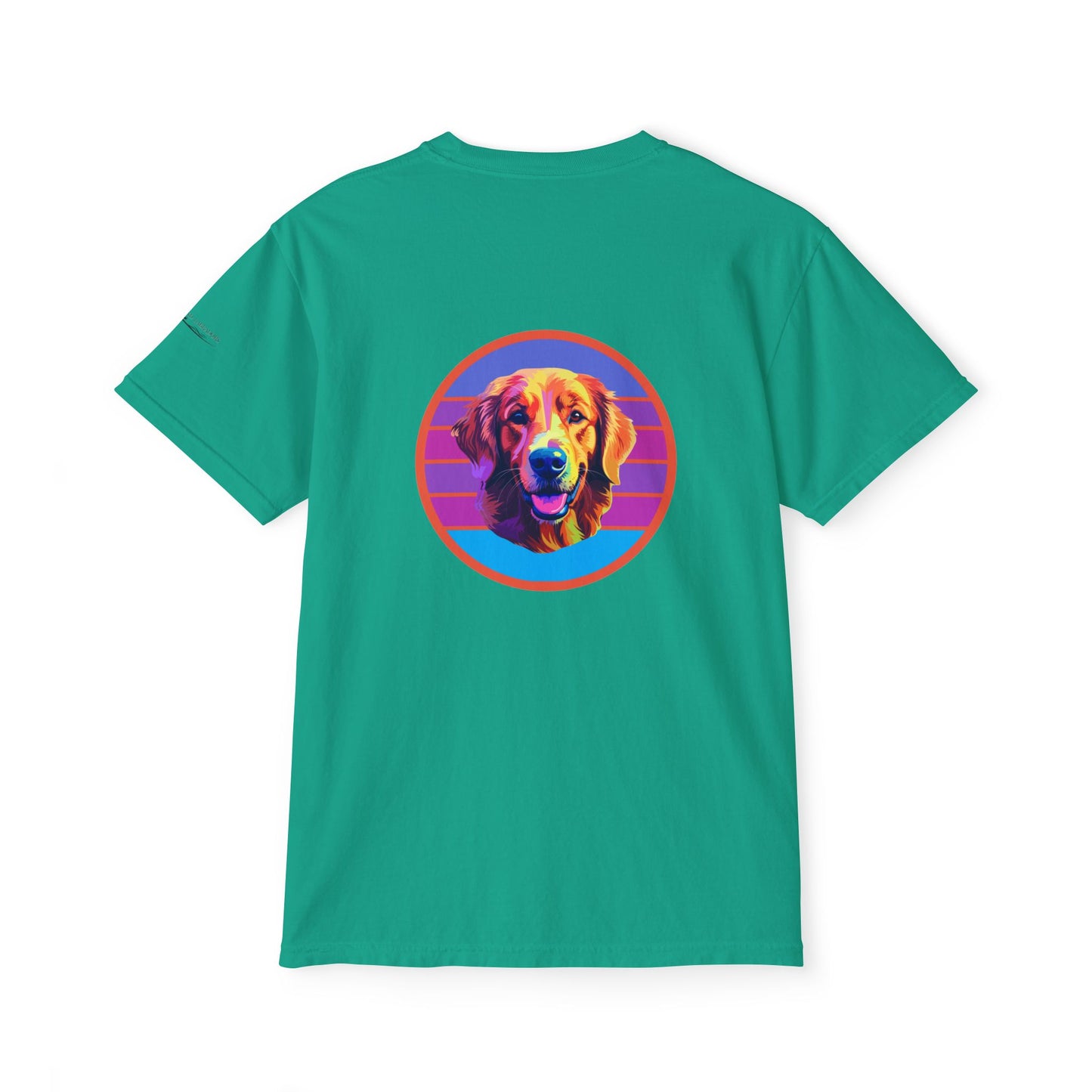 Golden Retriever sunset