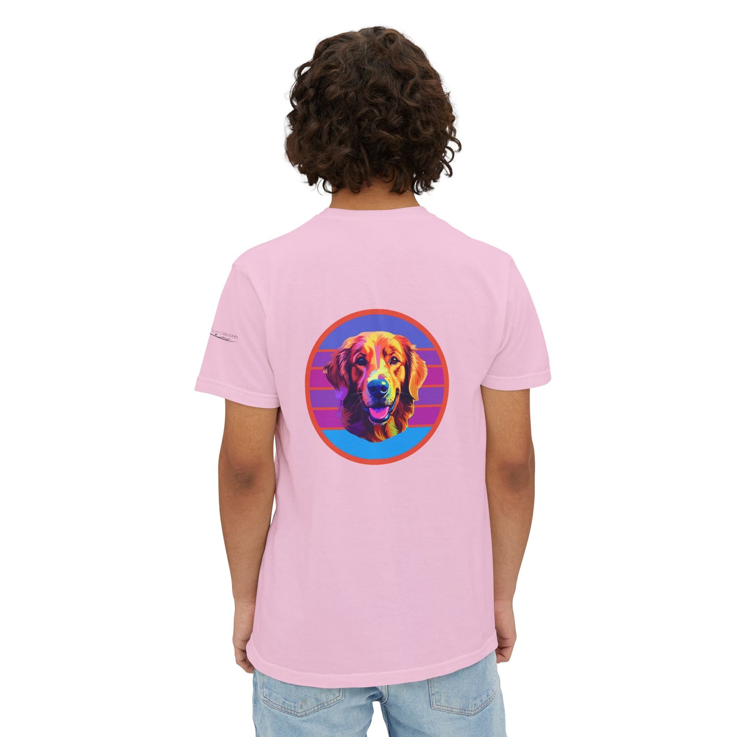 Golden Retriever sunset