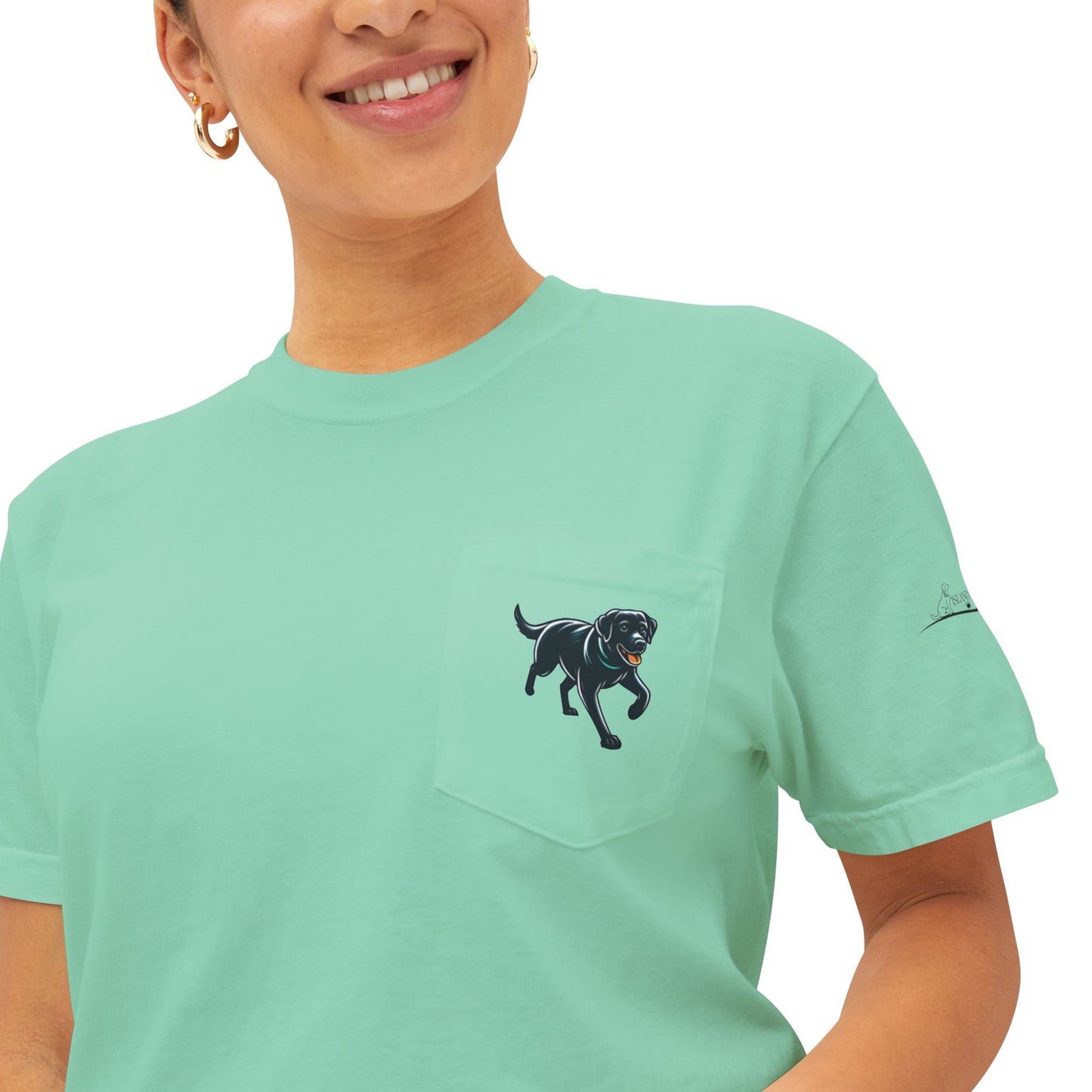 My dog is smarter than yours, just saying, Island Labradors, Pocket, T-Shirt