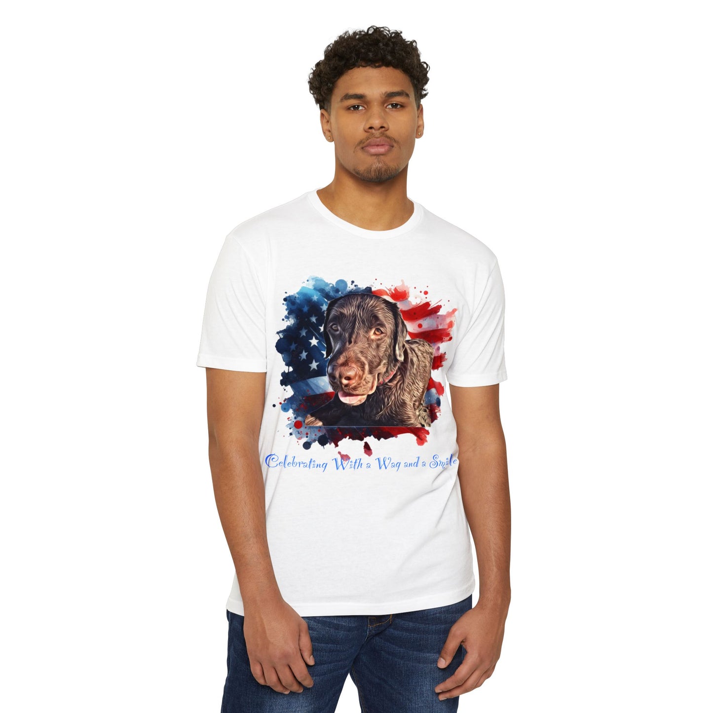 Labrador Retriever Lab USA Patriotic American Flag Dog 4Th Of July