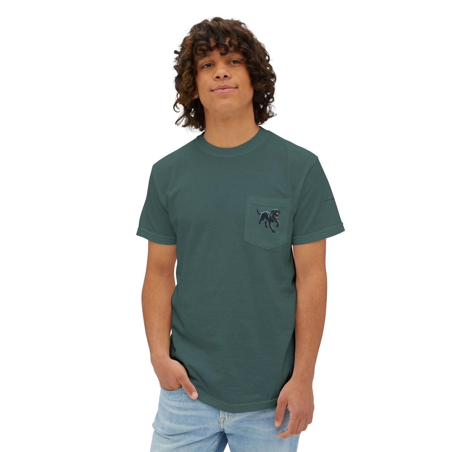 My dog is smarter than yours, just saying, Island Labradors, Pocket, T-Shirt