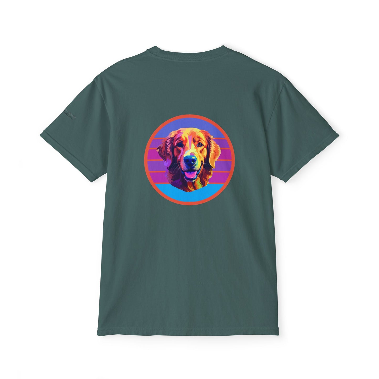 Golden Retriever sunset