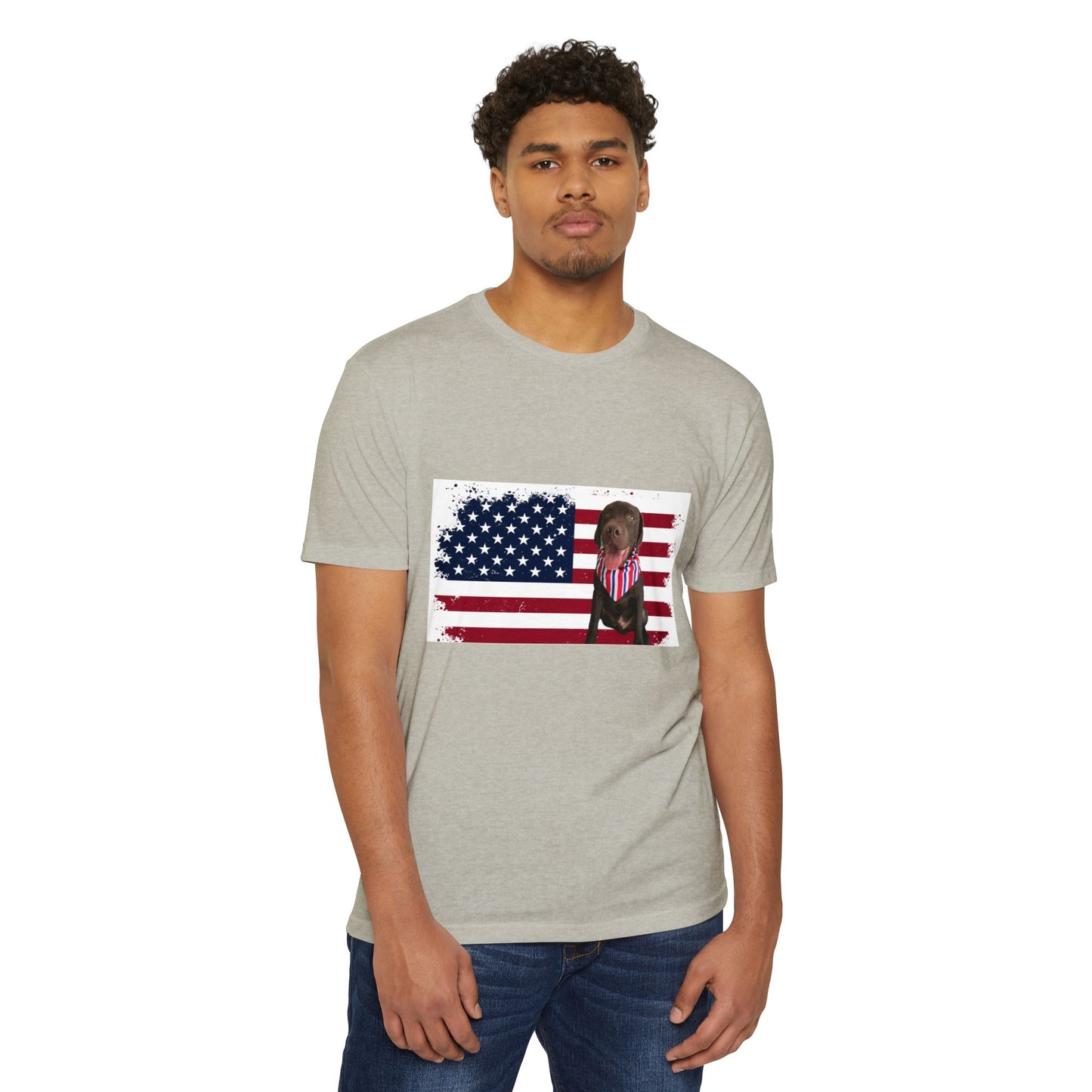 4Th Of July American dog t-shirt