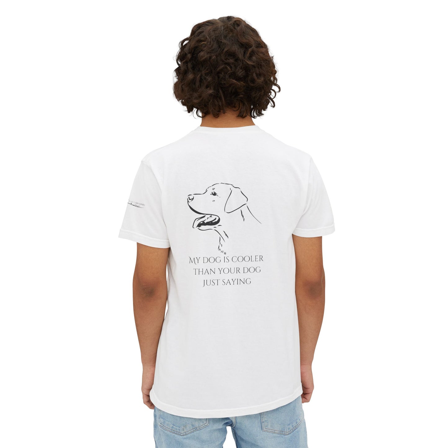 My dog is smarter than yours, just saying, Island Labradors, Pocket, T-Shirt