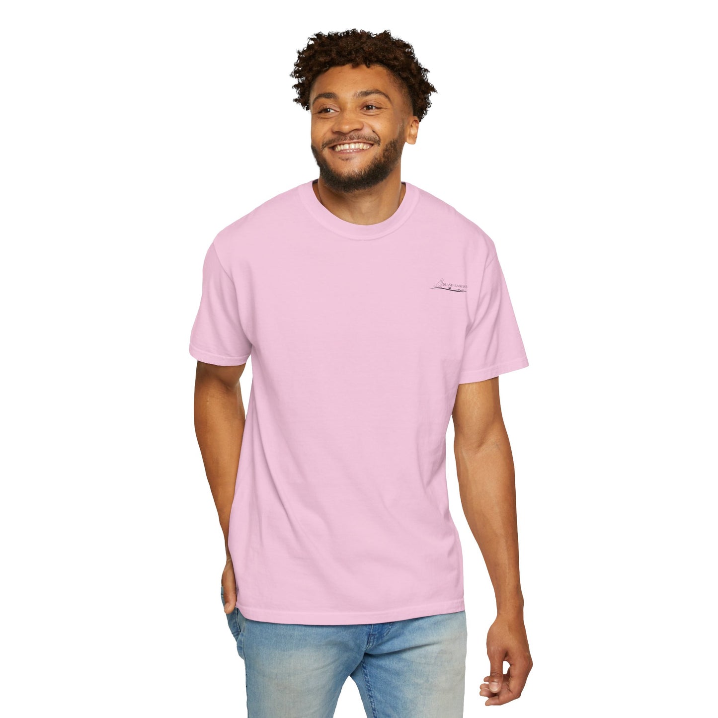 Jetty’s Adventures, Beach Bound, two labs , Unisex Garment-Dyed T-shirt
