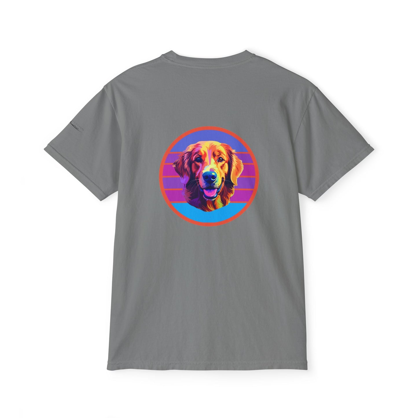 Golden Retriever sunset