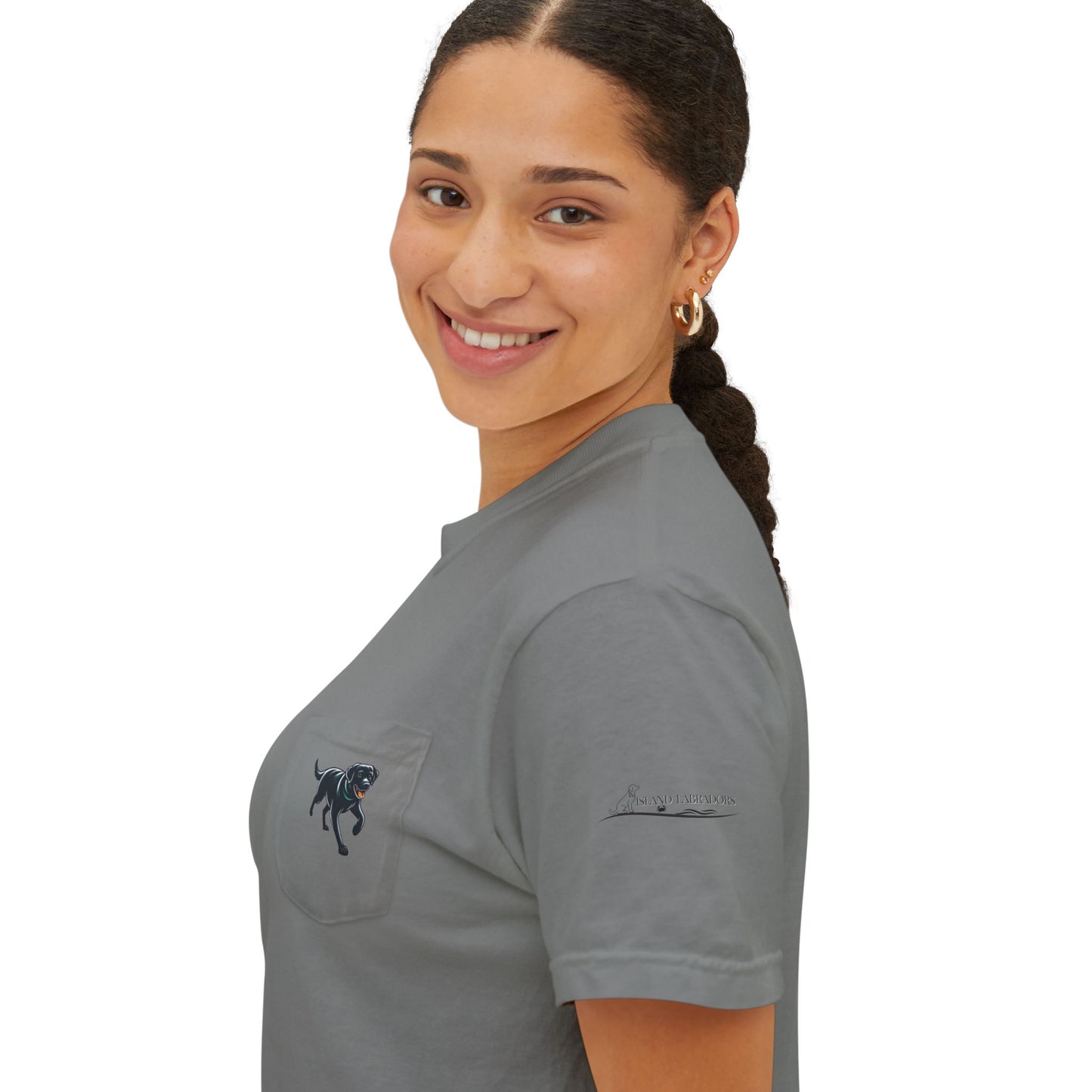 Positive, Island Labradors, pocket T-Shirt