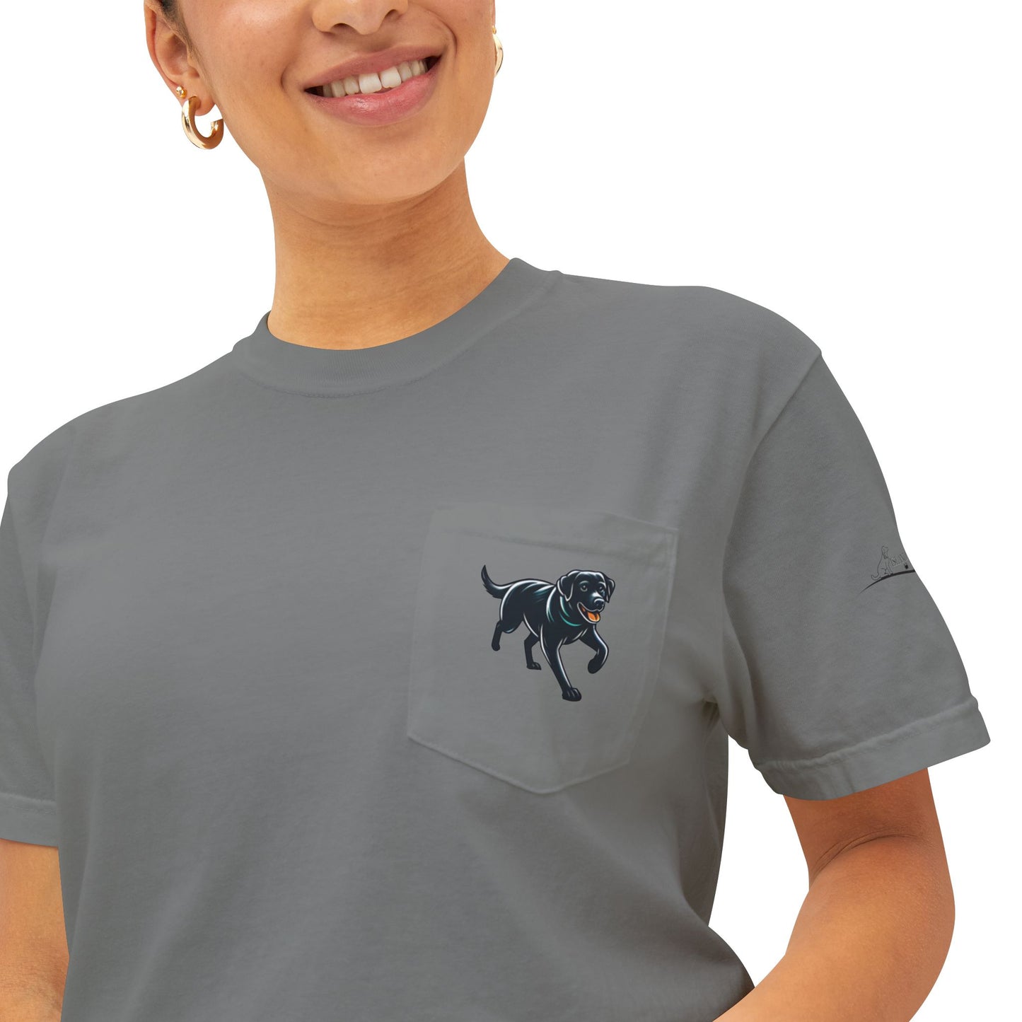 My dog is smarter than yours, just saying, Island Labradors, Pocket, T-Shirt