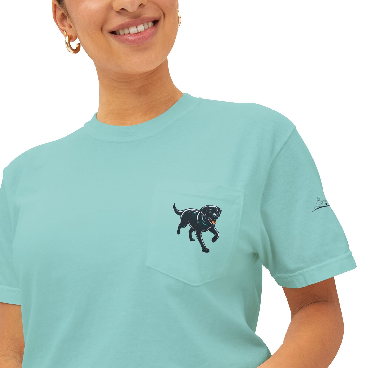 My dog is smarter than yours, just saying, Island Labradors, Pocket, T-Shirt