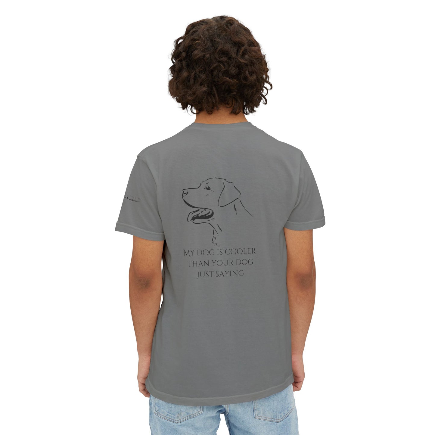 My dog is smarter than yours, just saying, Island Labradors, Pocket, T-Shirt
