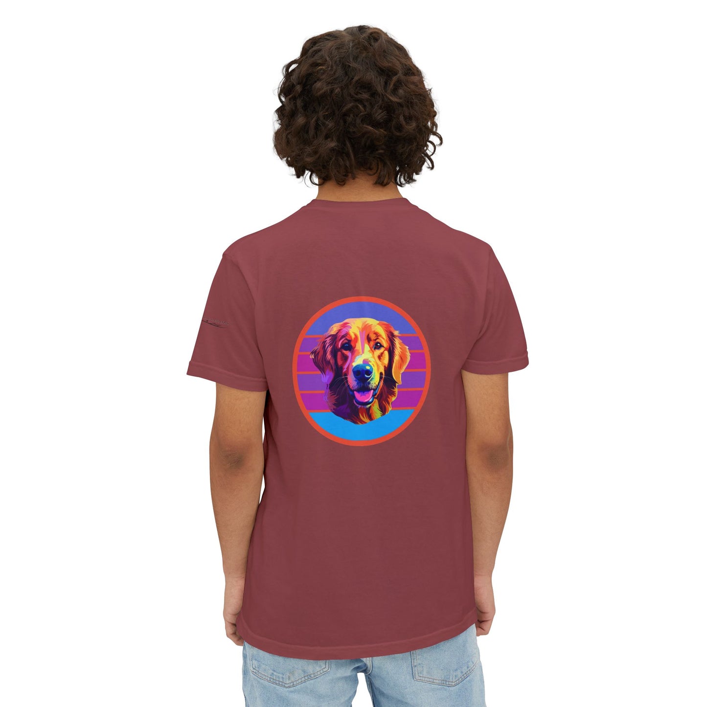Golden Retriever sunset