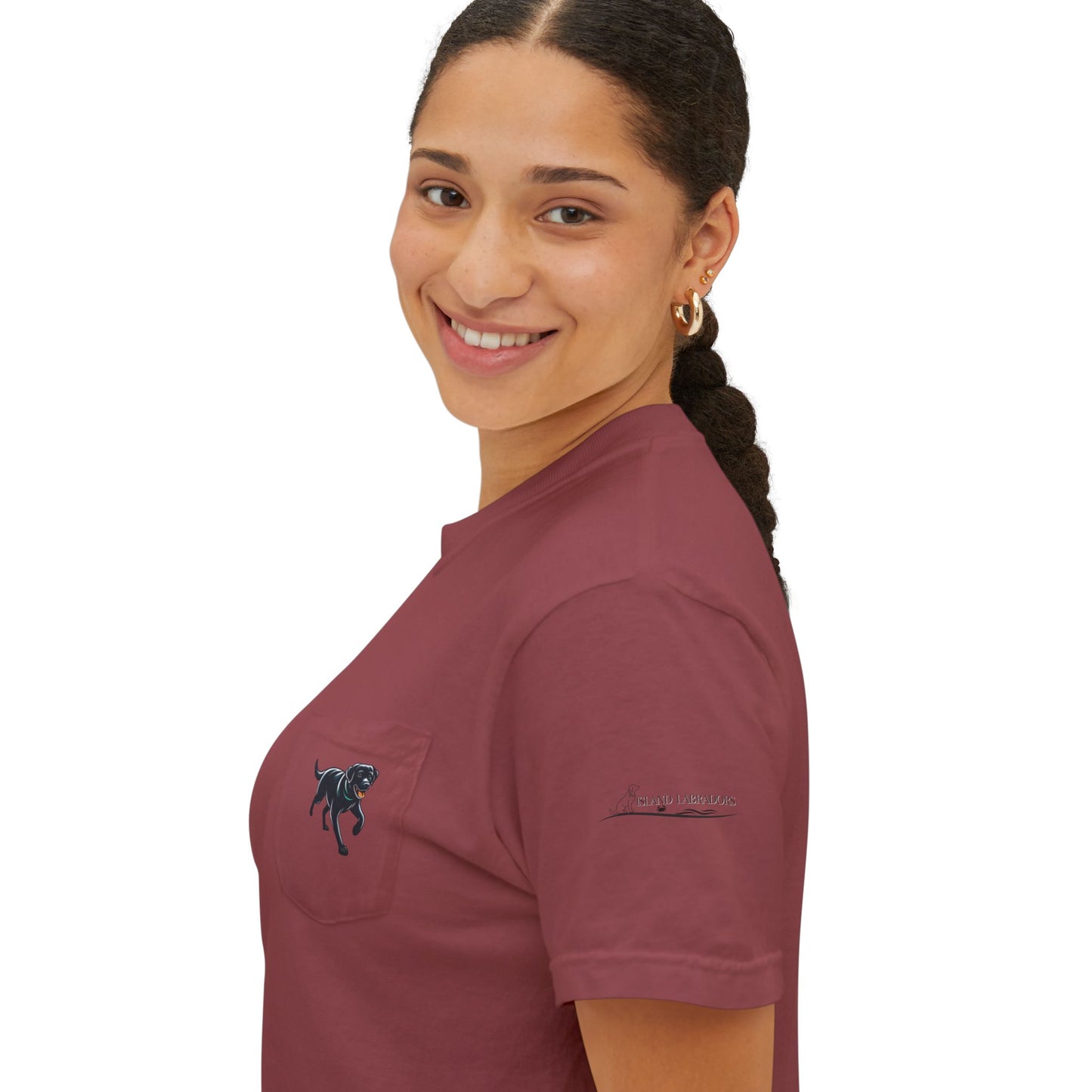 Positive, Island Labradors, pocket T-Shirt