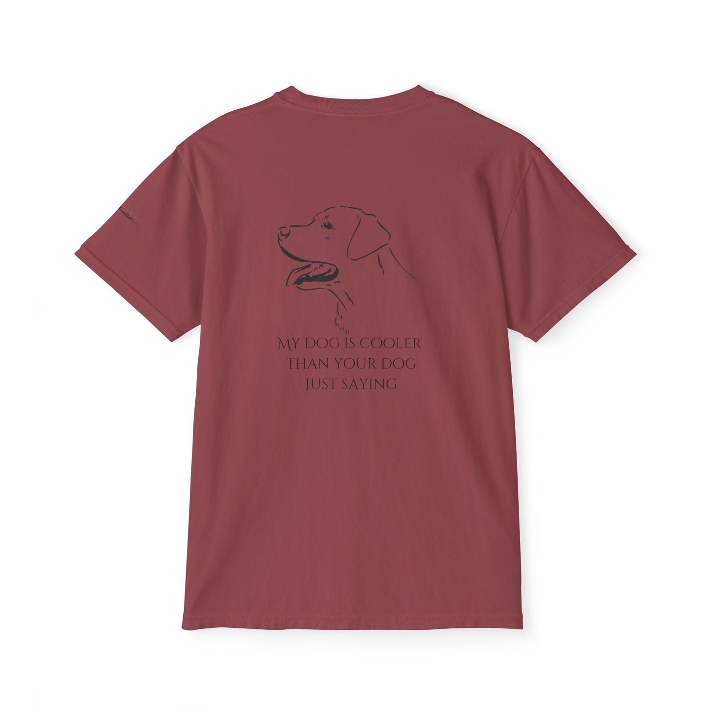 My dog is smarter than yours, just saying, Island Labradors, Pocket, T-Shirt