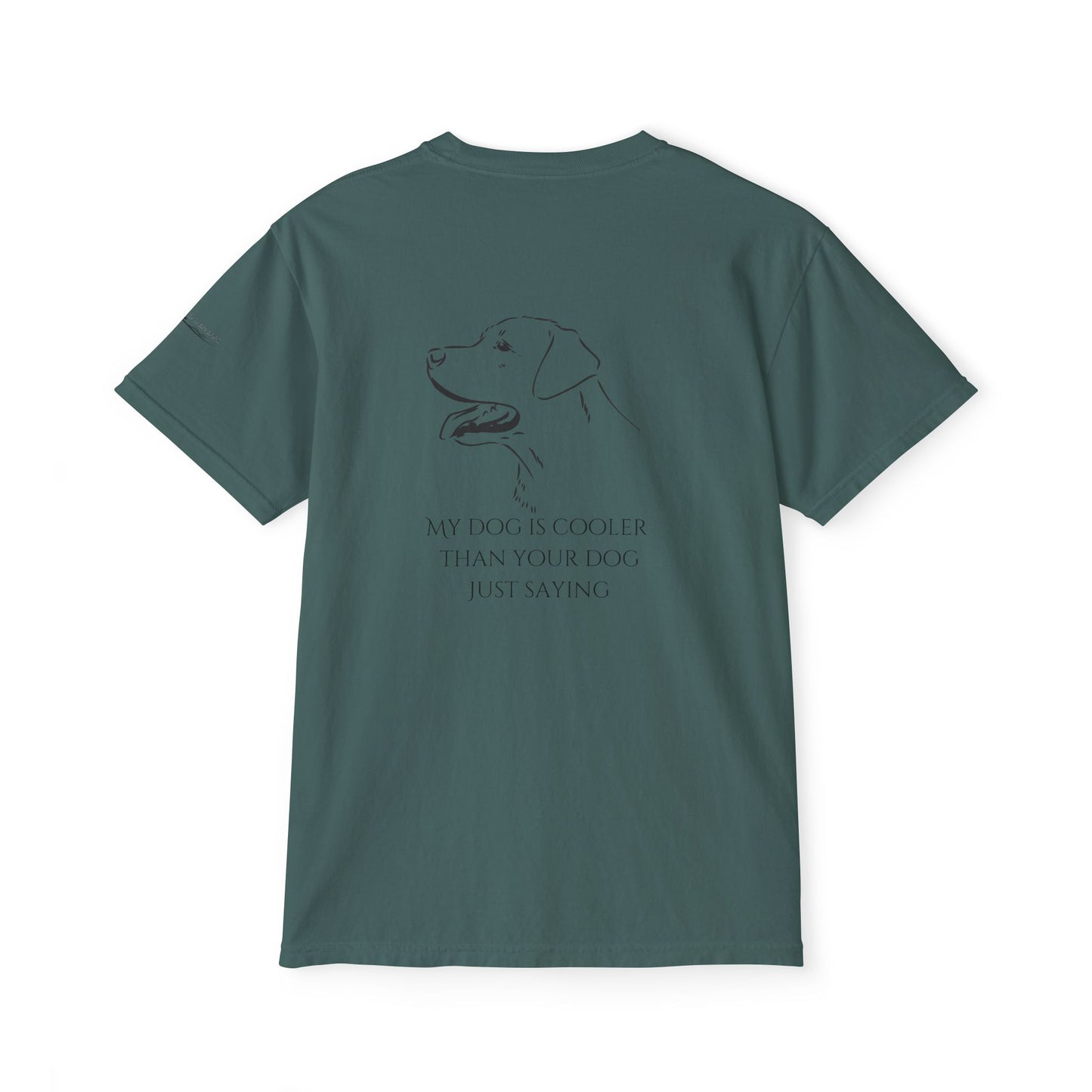 My dog is smarter than yours, just saying, Island Labradors, Pocket, T-Shirt
