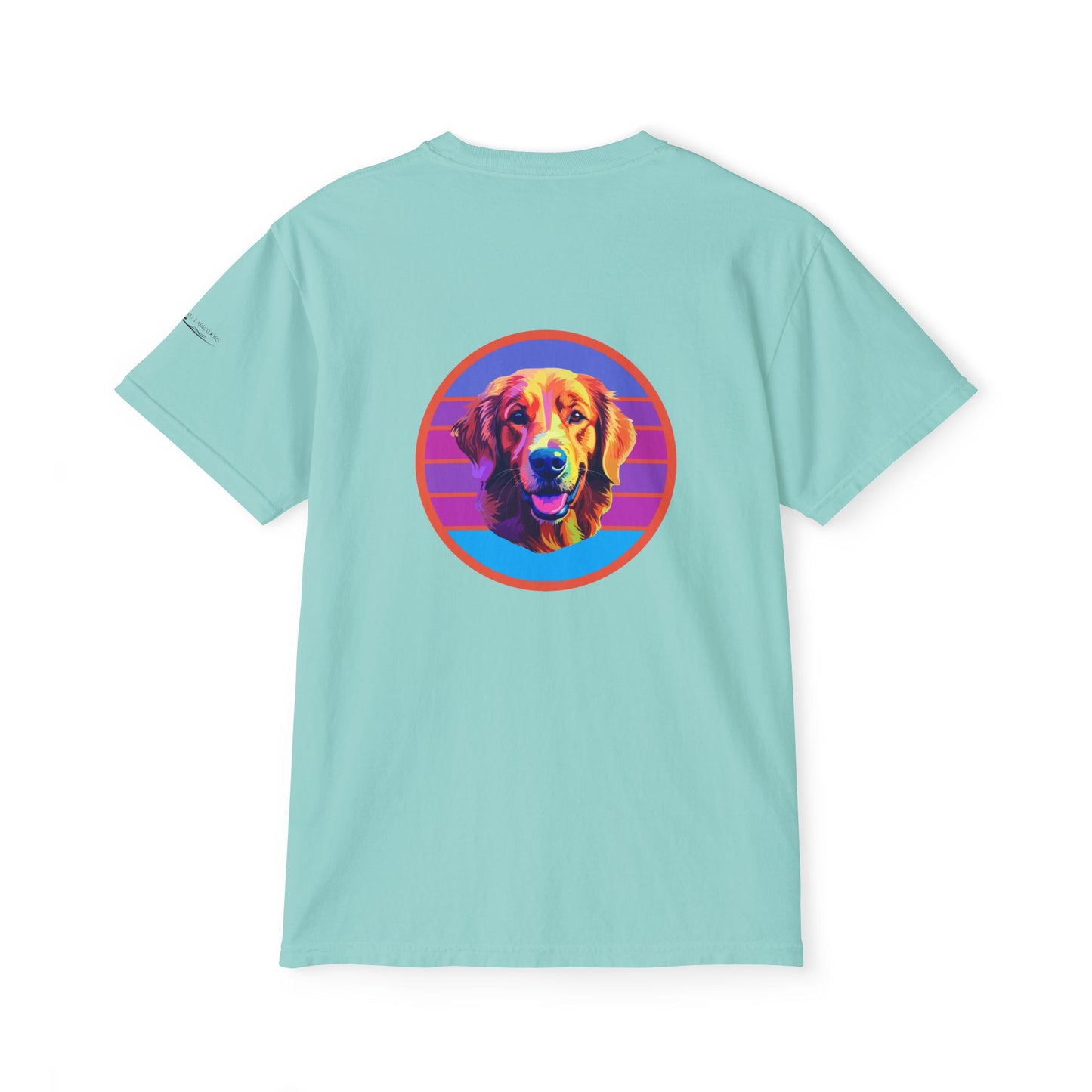 Golden Retriever sunset