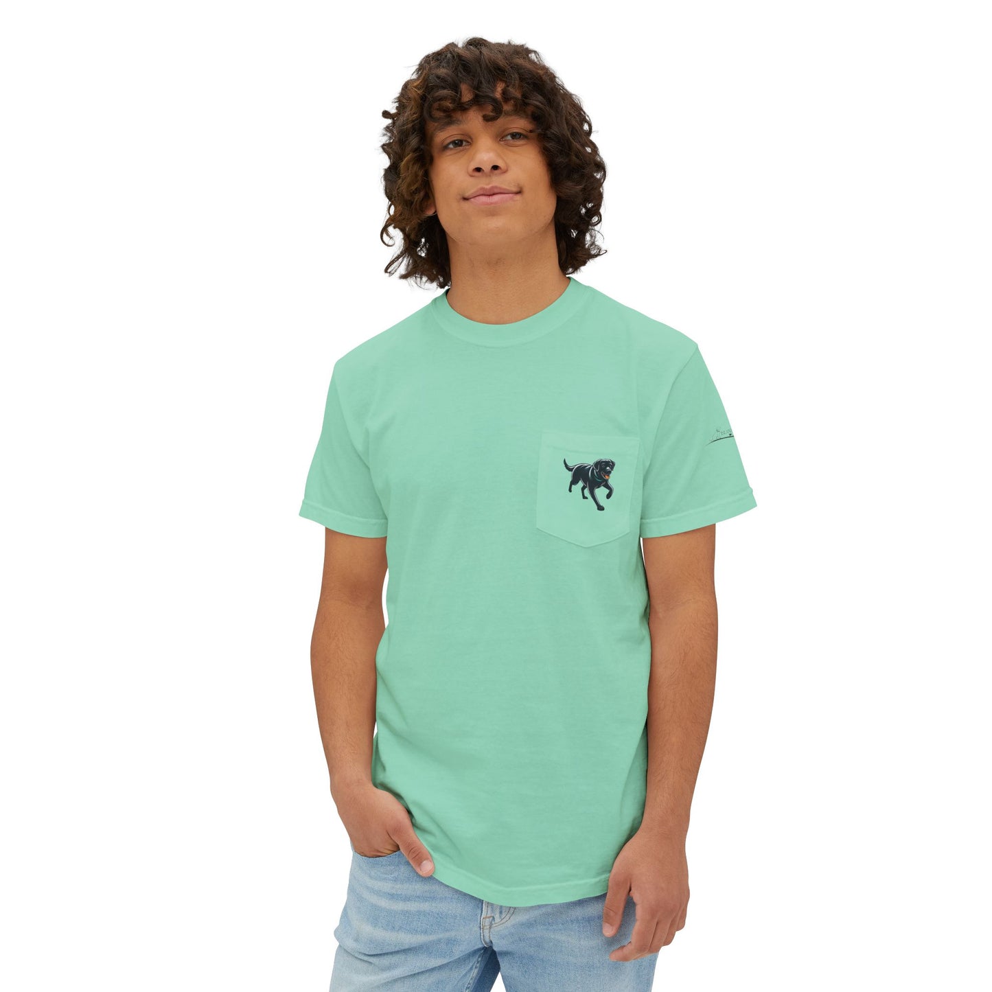 My dog is smarter than yours, just saying, Island Labradors, Pocket, T-Shirt