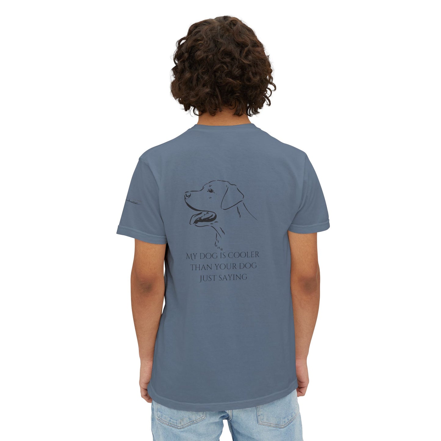 My dog is smarter than yours, just saying, Island Labradors, Pocket, T-Shirt