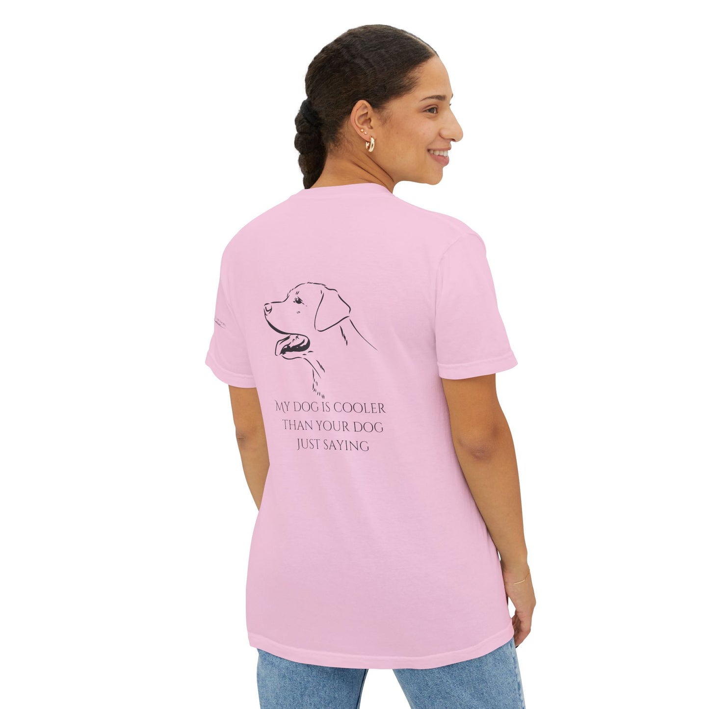 My dog is smarter than yours, just saying, Island Labradors, Pocket, T-Shirt