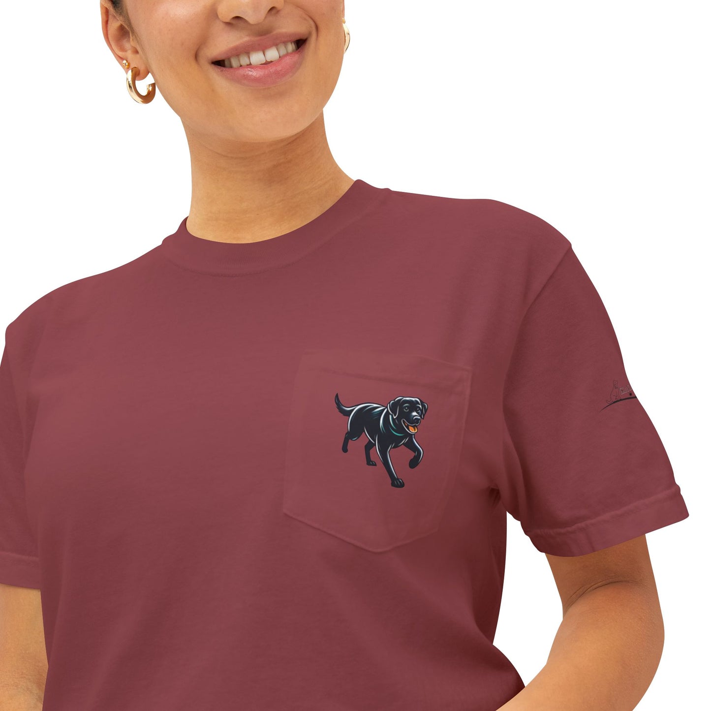 My dog is smarter than yours, just saying, Island Labradors, Pocket, T-Shirt