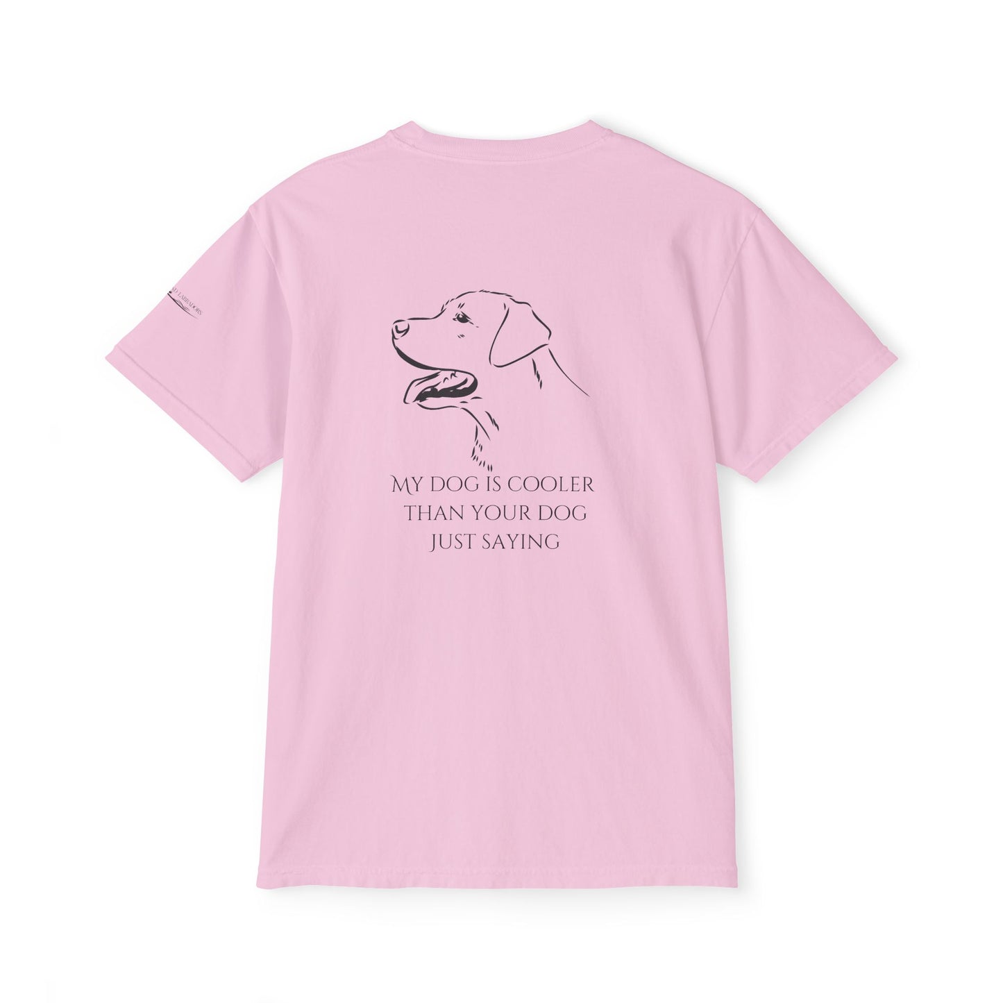 My dog is smarter than yours, just saying, Island Labradors, Pocket, T-Shirt