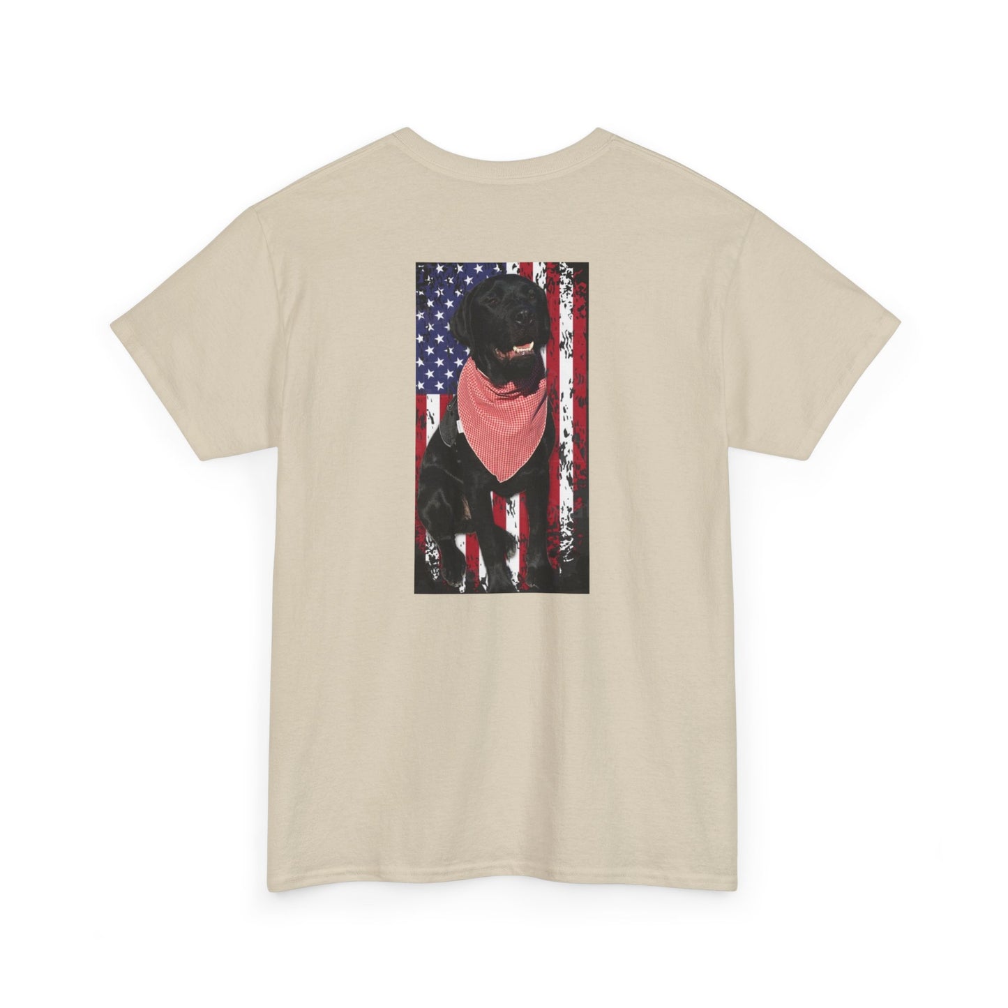 Coastie Black Lab Flag Unisex Heavy Cotton Tee
