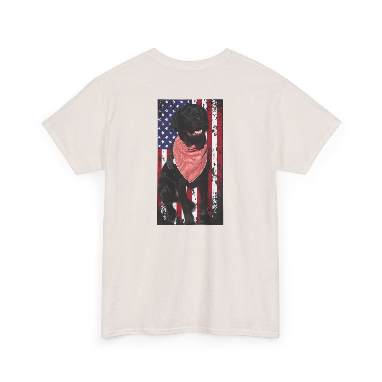 Coastie Black Lab Flag Unisex Heavy Cotton Tee