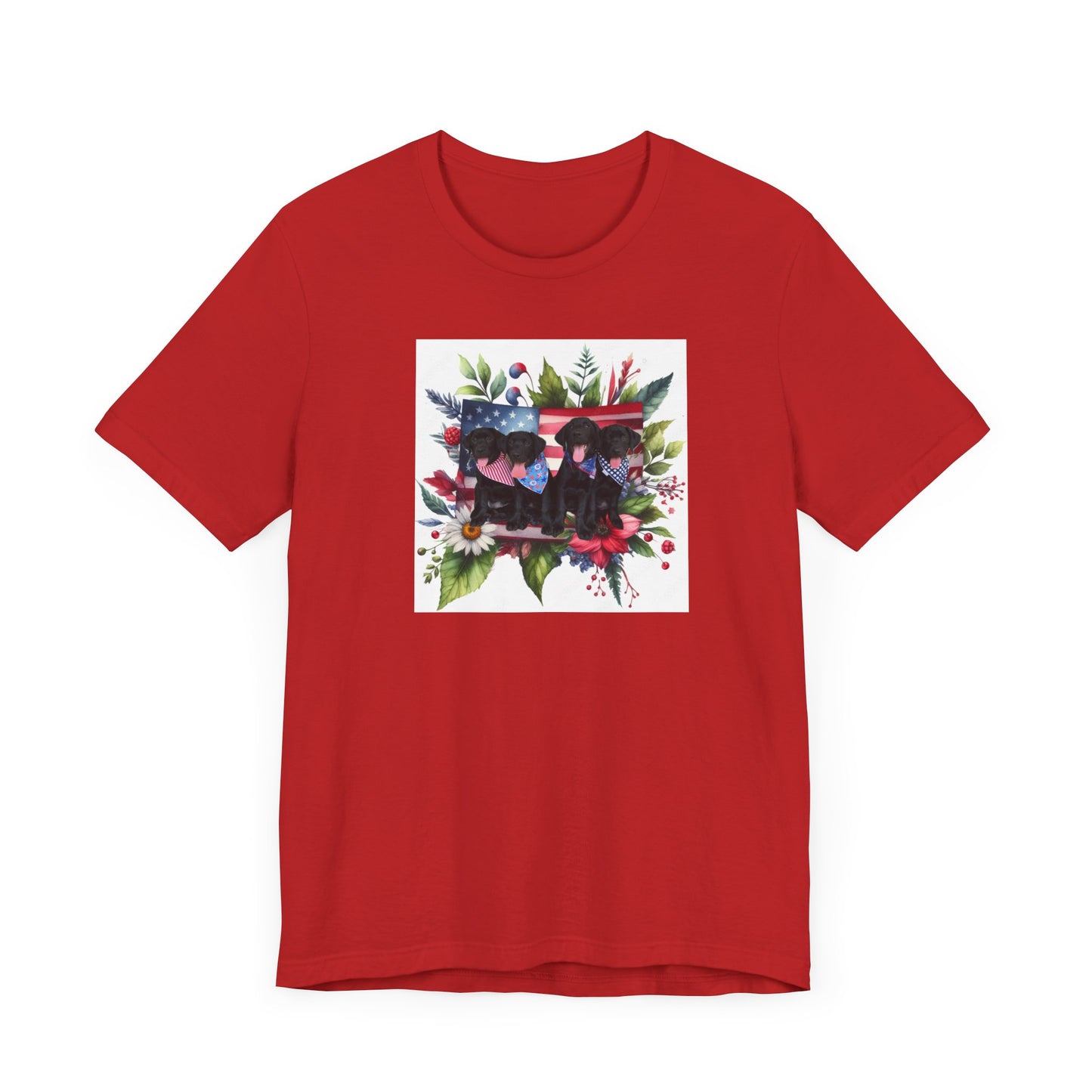 Labrador Retriever Lab USA Patriotic American Flag Dog 4Th Of July Dog
